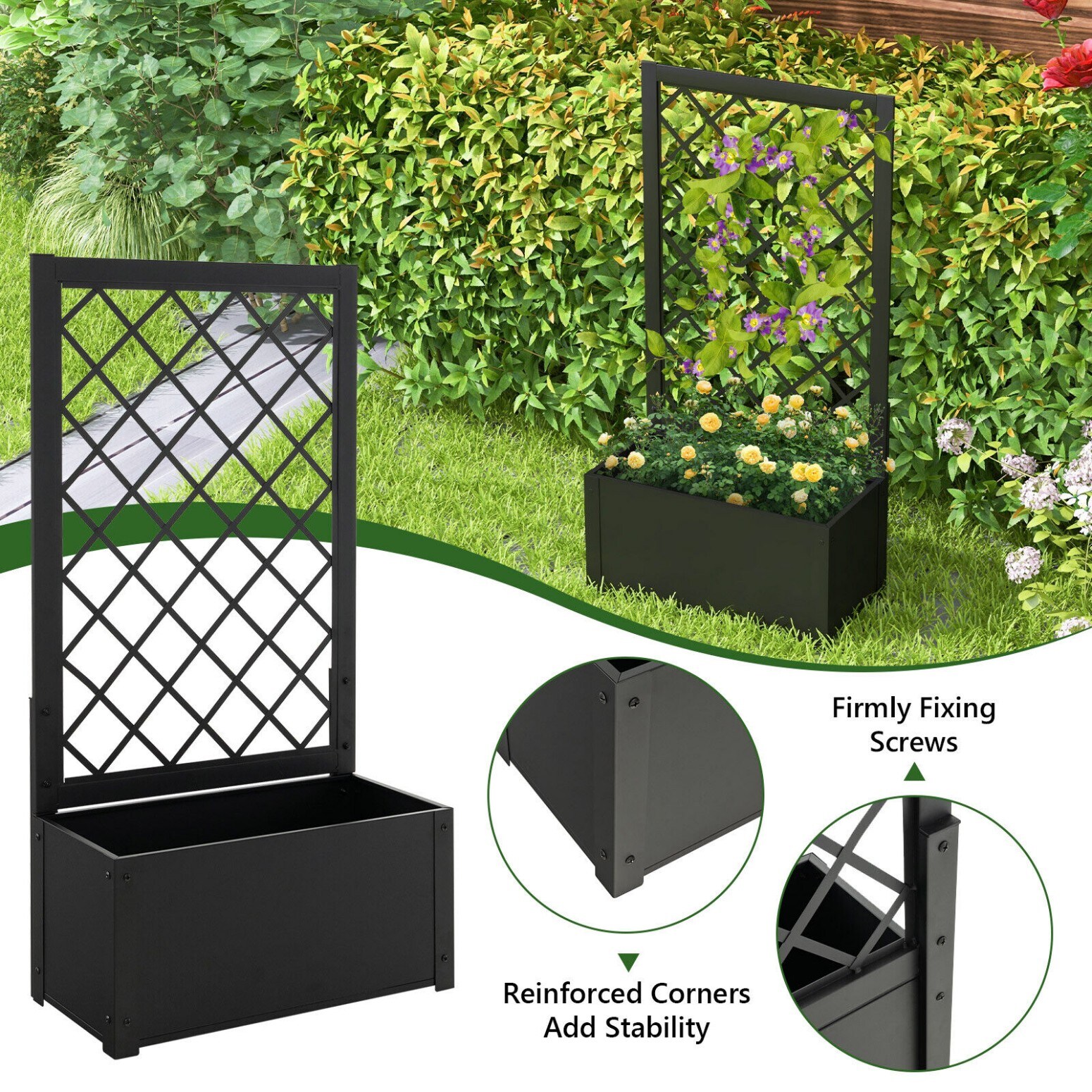 Iseryn NB3986BK Raised-Garden-Beds - View #4