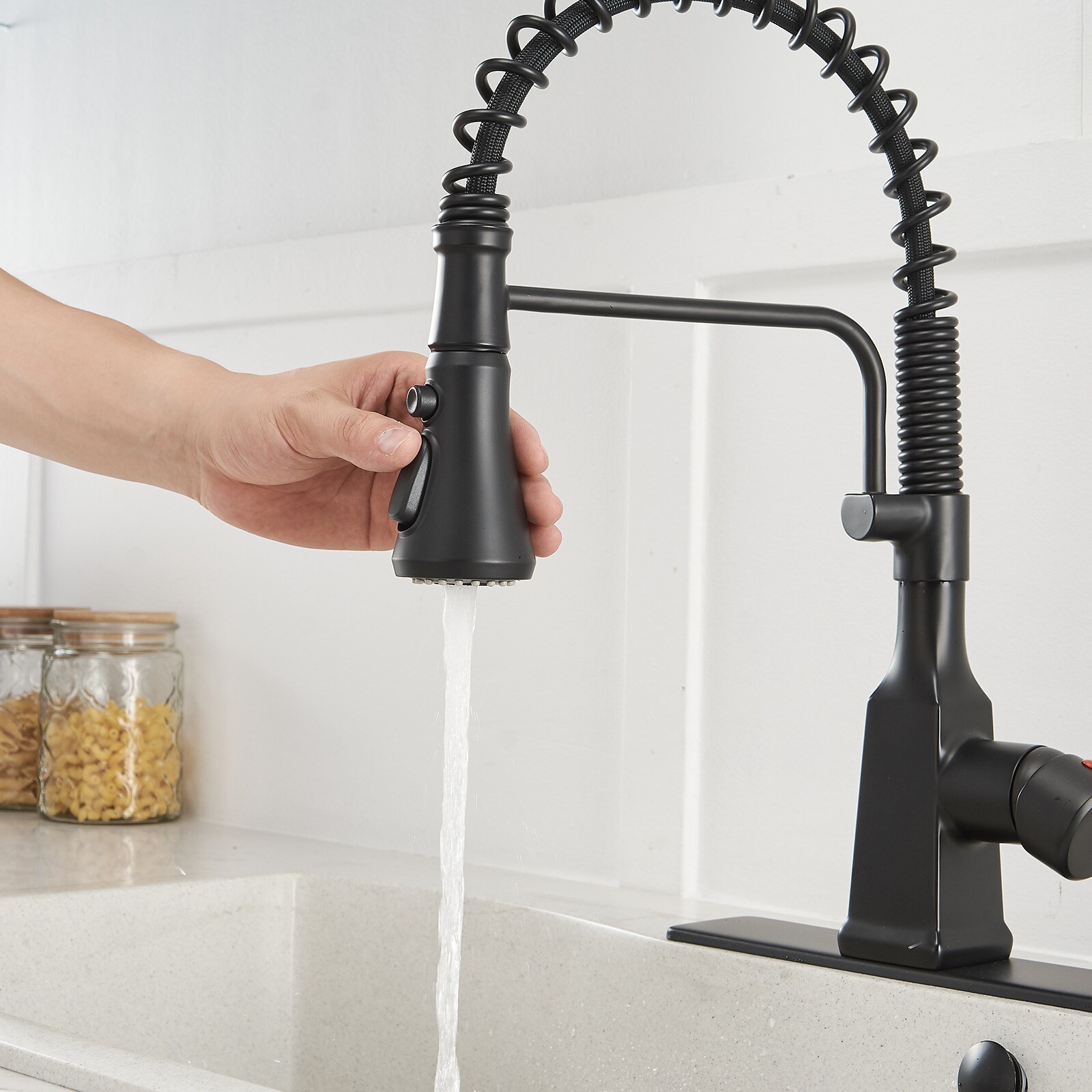 BWE A-94557-BLACK Kitchen-Faucets - View #2