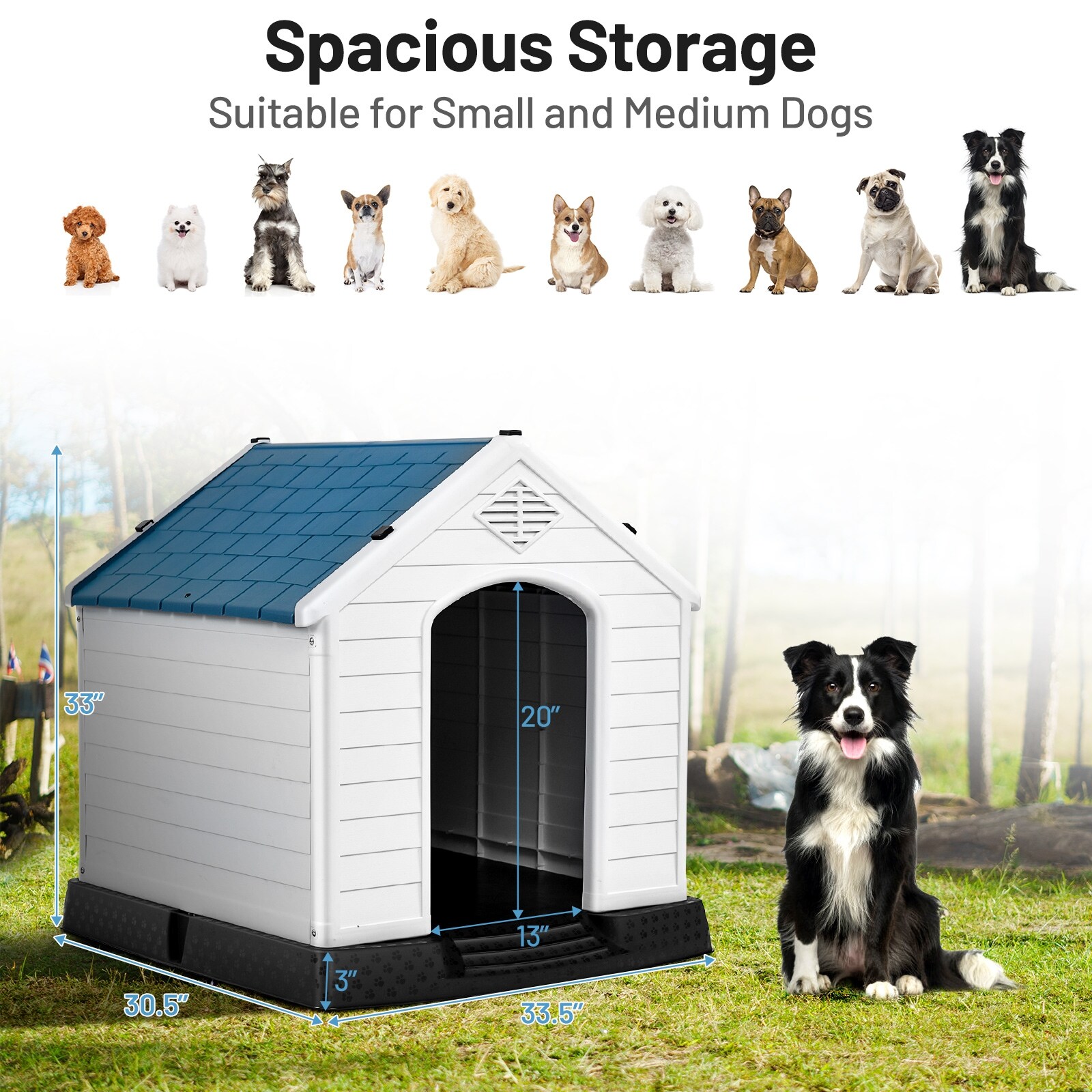 Giantex plastic outlet dog house