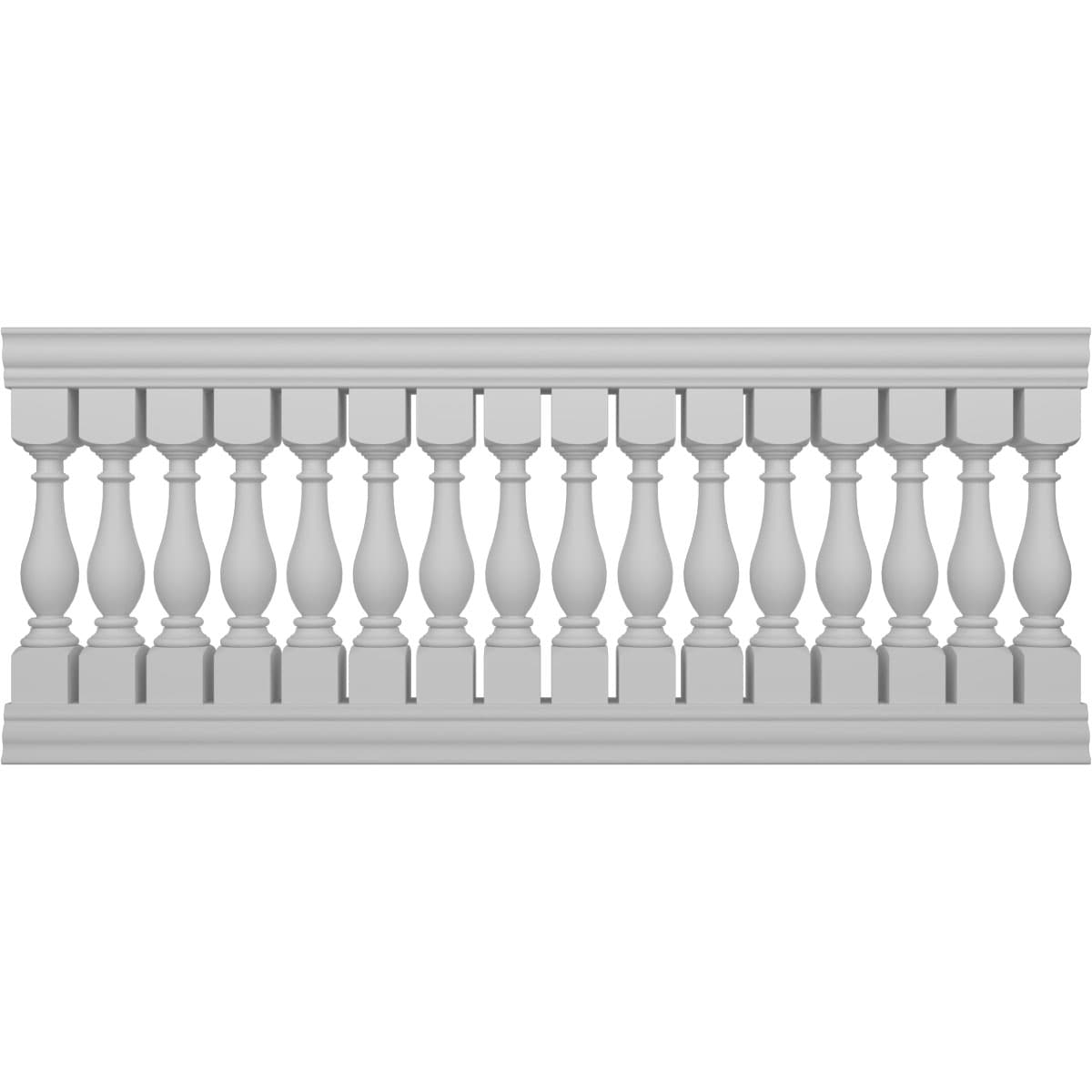 Ekena Millwork BALK42X096LGA FiberThane 8-Feet x 42-Inches Legacy Fiberglass Deck Rail Kit