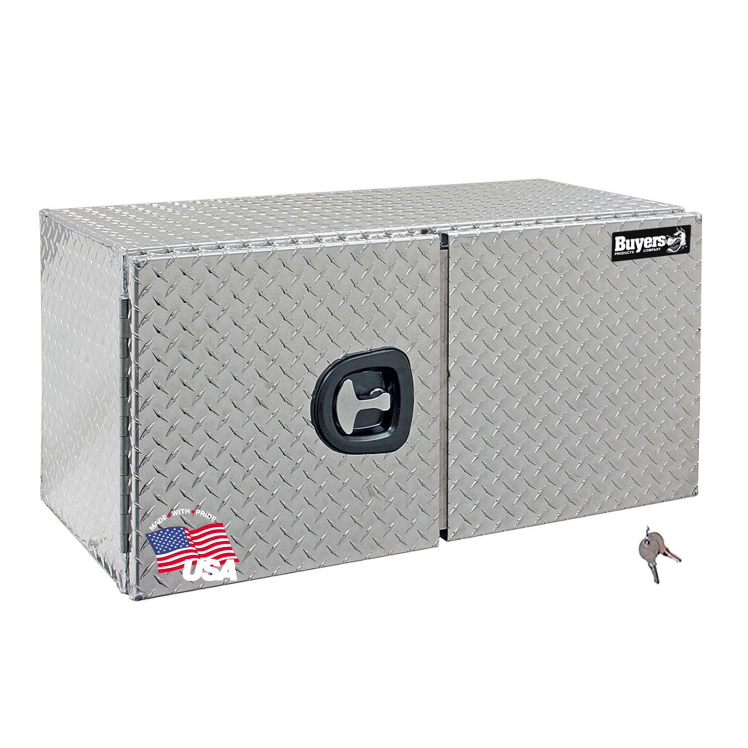 Buyers Products 28-in x 24-in x 24-in Diamond Tread Aluminum Step Box Truck Tool Box 1705182 Sansujyuku sansujyuku.com