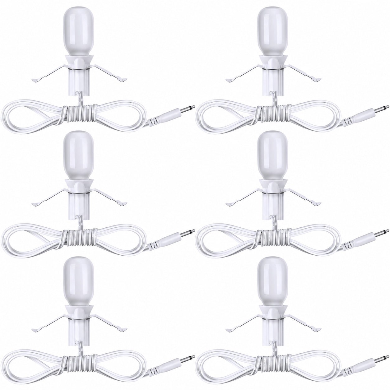 Vrbgify - 6 pcs Christmas Village Light String Compatible with Popular Christmas Village House L...