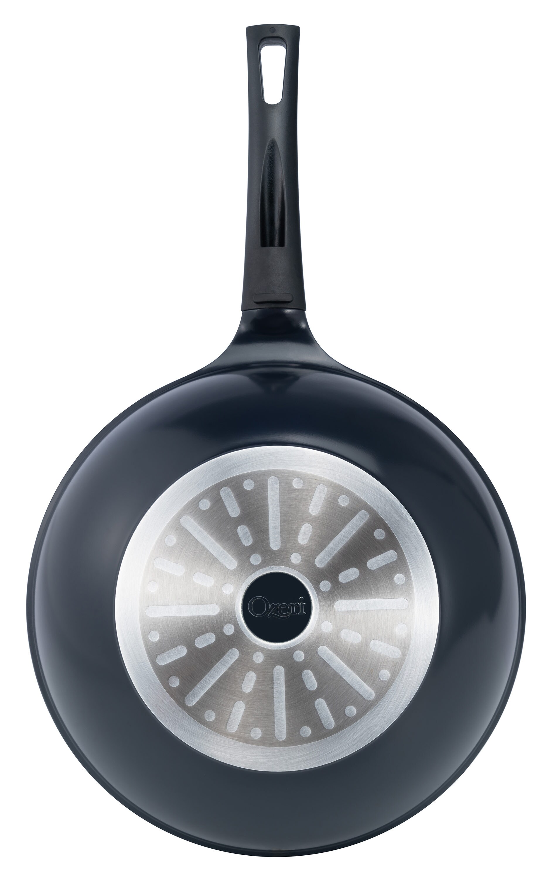 Green Earth Wok by Ozeri, with Smooth Ceramic Non-Stick Coating (100% PTFE and PFOA Free), Vulcan Black