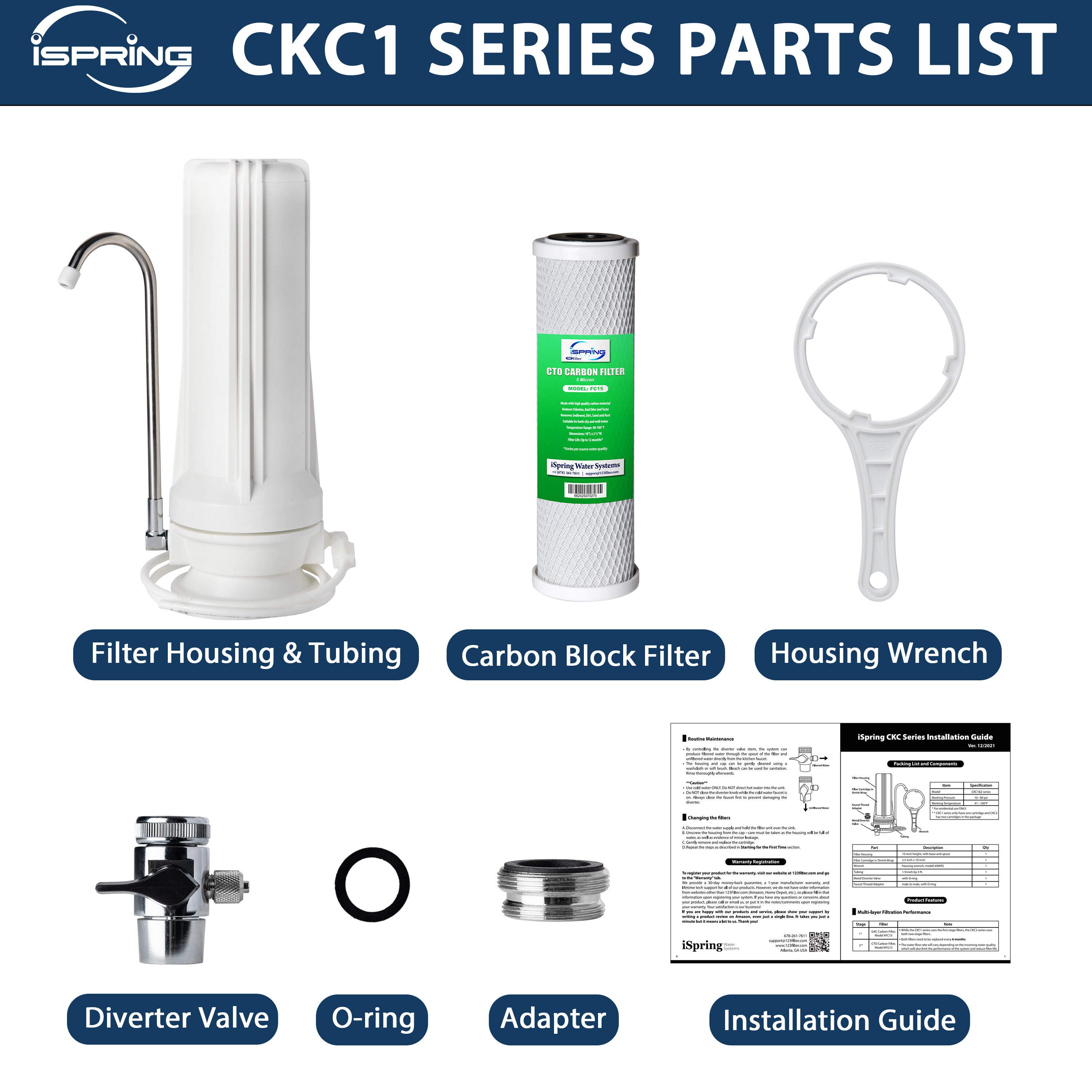 iSpring CKC1 Faucet-Mount-Filters - View #3