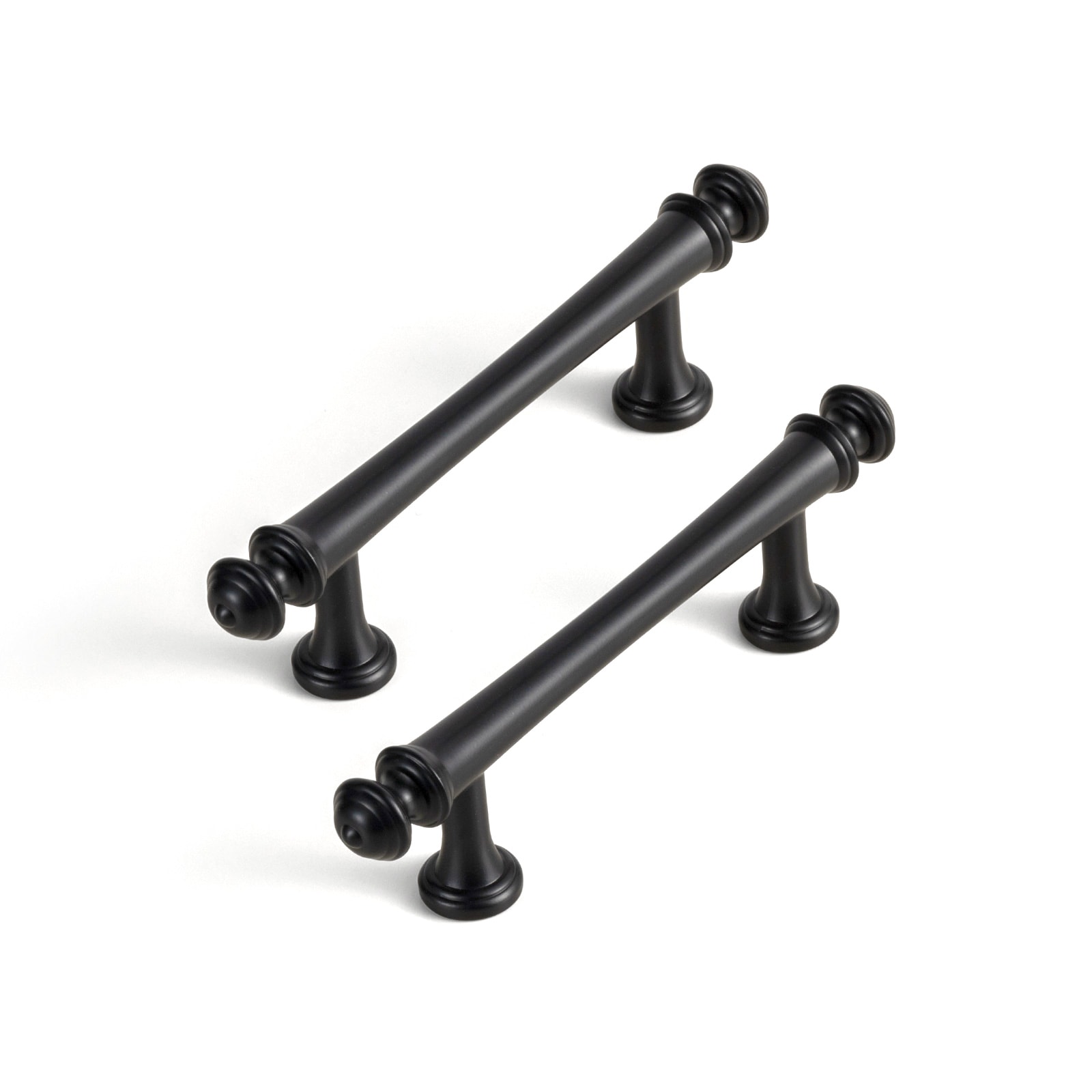 Miaokesen 9618B-76 3-in , 76mm Center to Center Matte Black Novelty Bar 6 -Pack