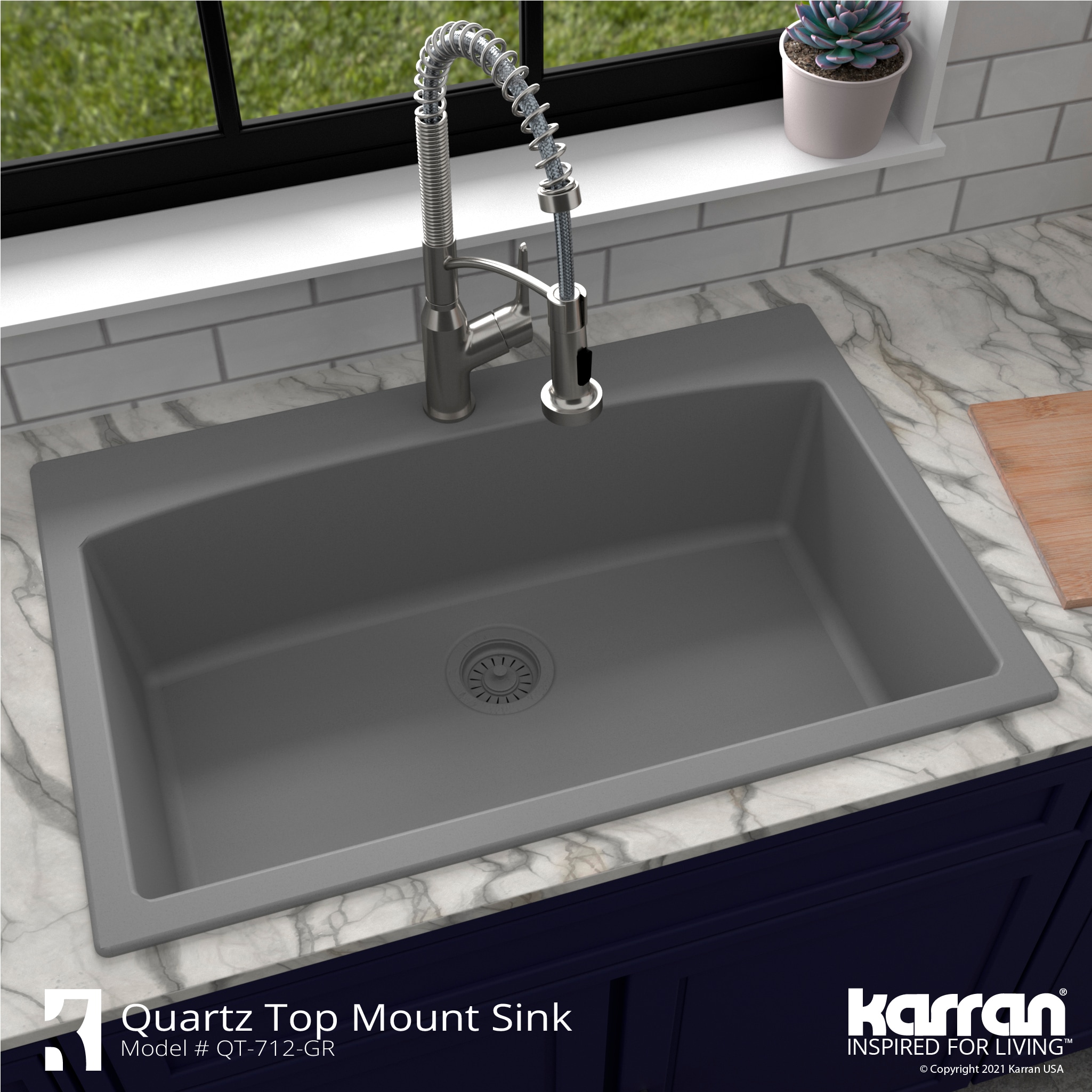 Karran QT-712-GR Kitchen-Sinks - View #5