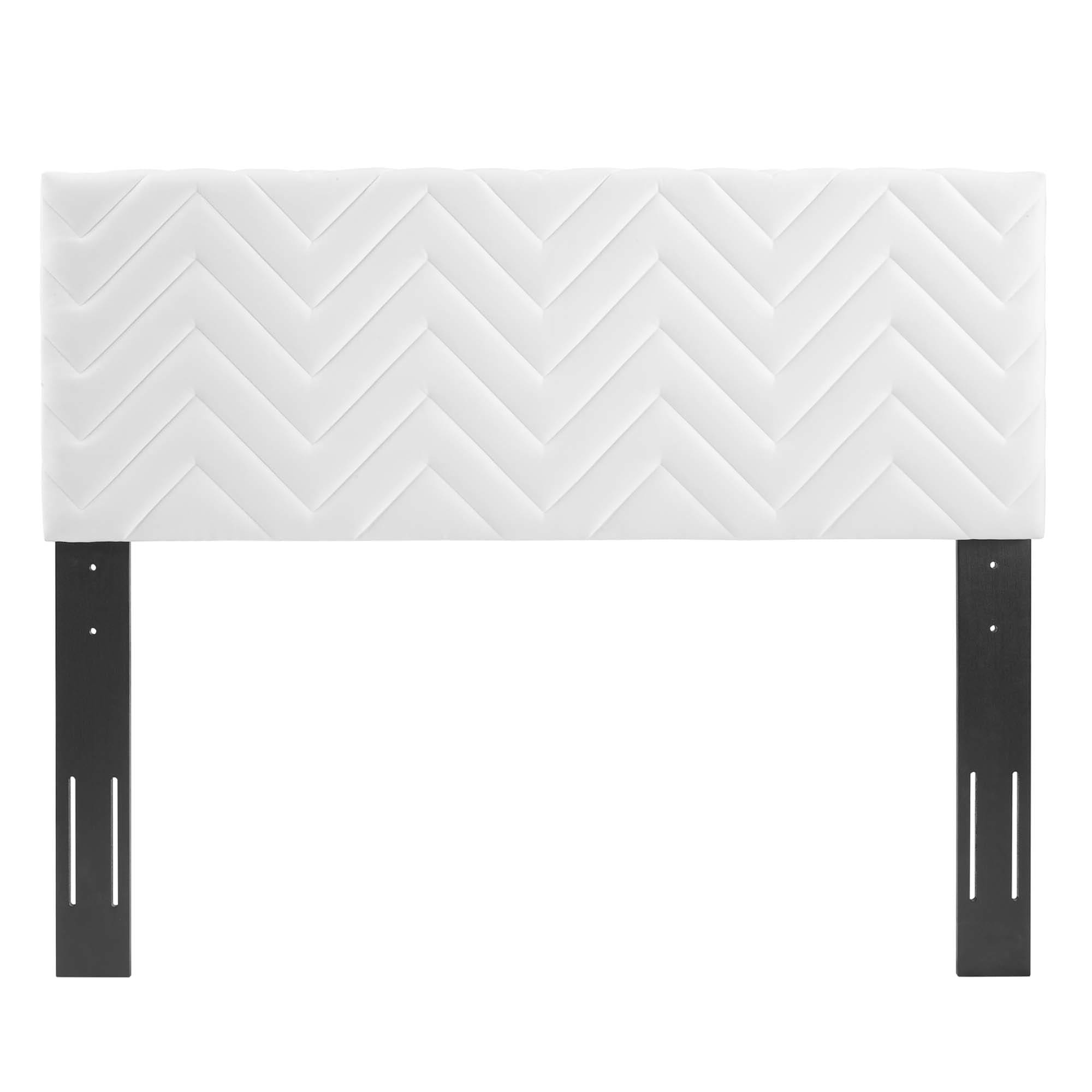Modway Mercy Chevron Tufted Performance Velvet Twin Headboard - Thumbnail 2