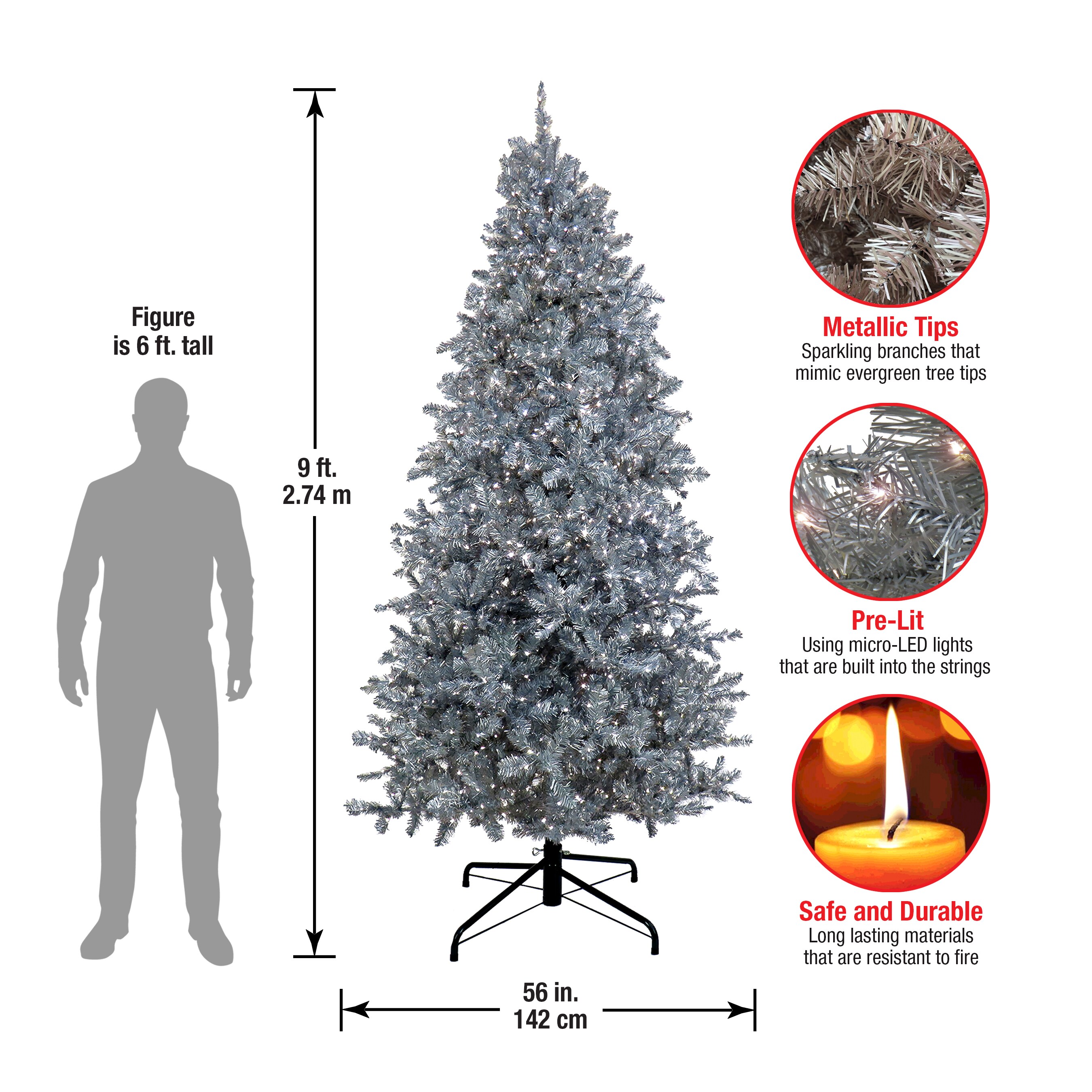 National Tree Company XMS13-304L-90 Artificial-Christmas-Trees - View #6