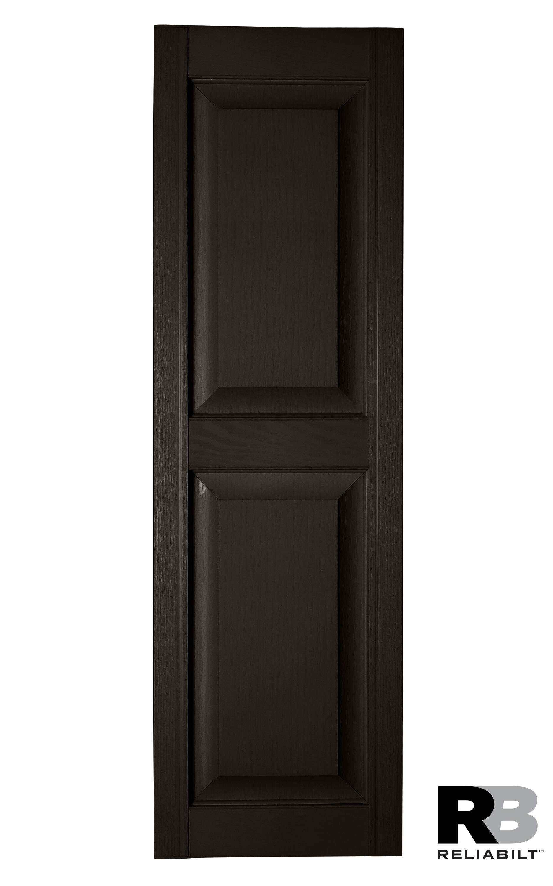 RELIABILT RP1481206 14.5-in W x 81-in H Chocolate Chip Raised panel Polypropylene Exterior Shutters ( 2 -Pack )