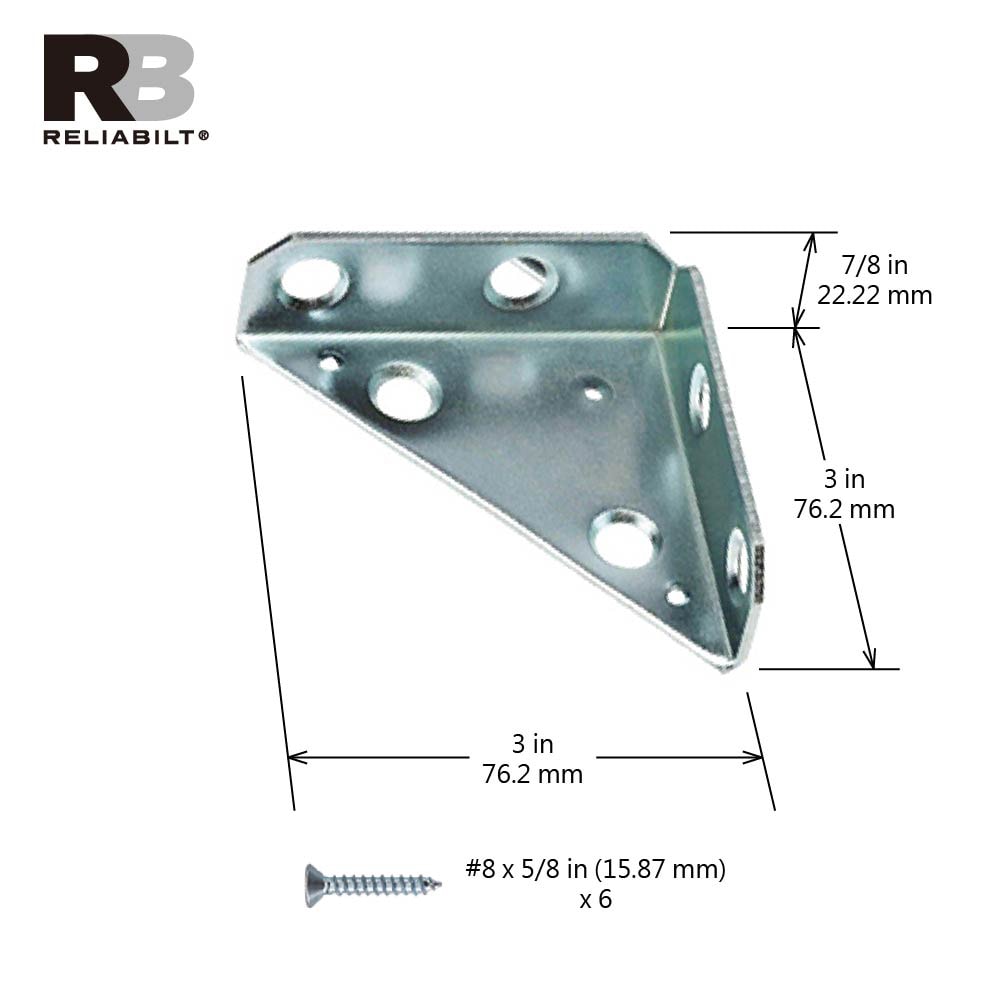 RELIABILT 22491ZCXLG Mending-Plates-Brackets-Braces - View #3