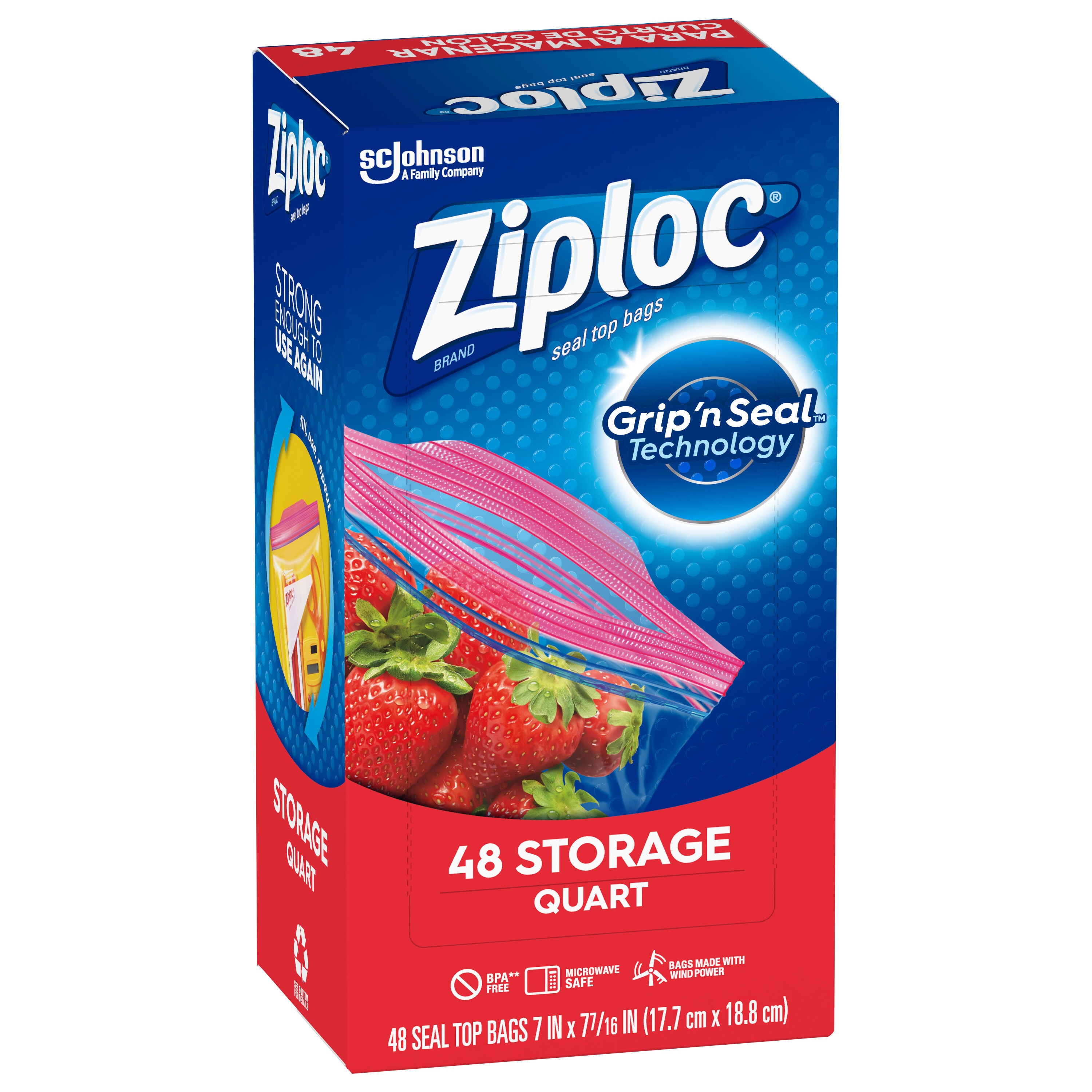 Ziploc 48-Pack Medium Food Bag in the Food Storage Containers