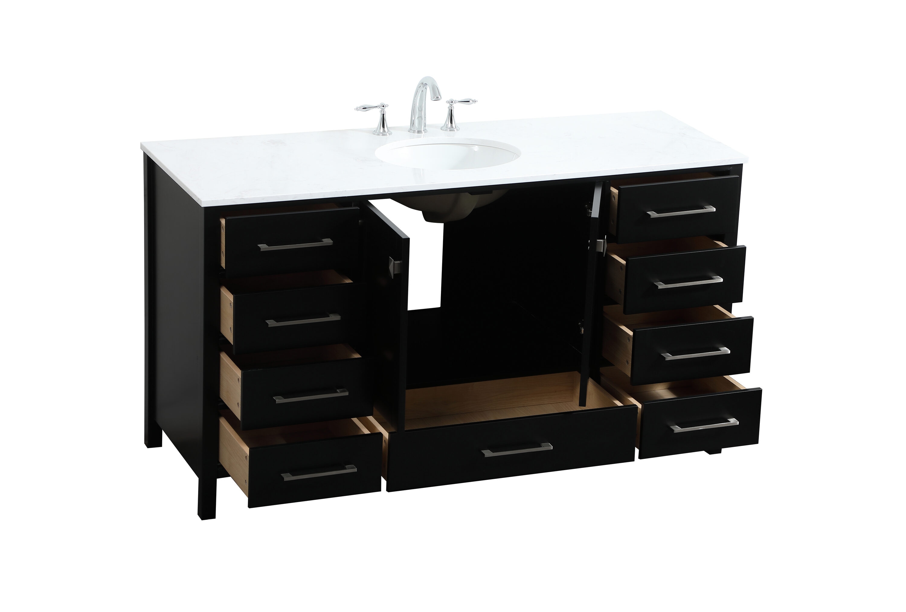 Elegant Decor HF56580BK Bath-Vanity-Combo - View #10