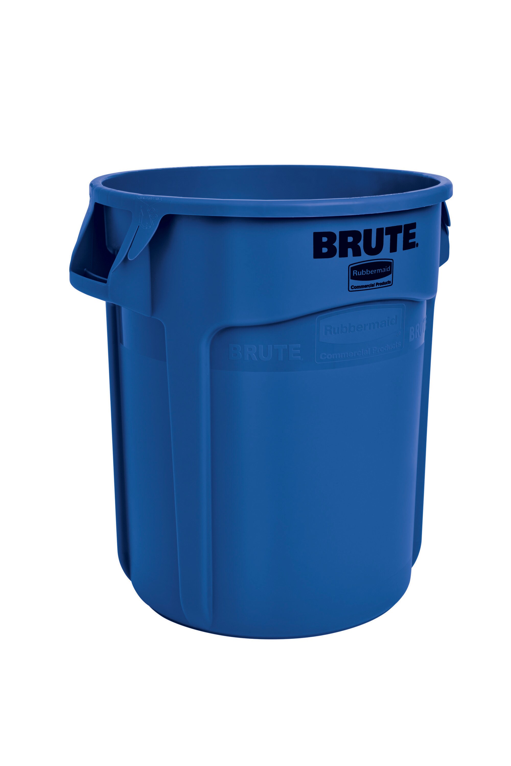 Rubbermaid 32 gal Brute Garage Trash Can w/Lid Garbage Can Crush Resistant,  Grey