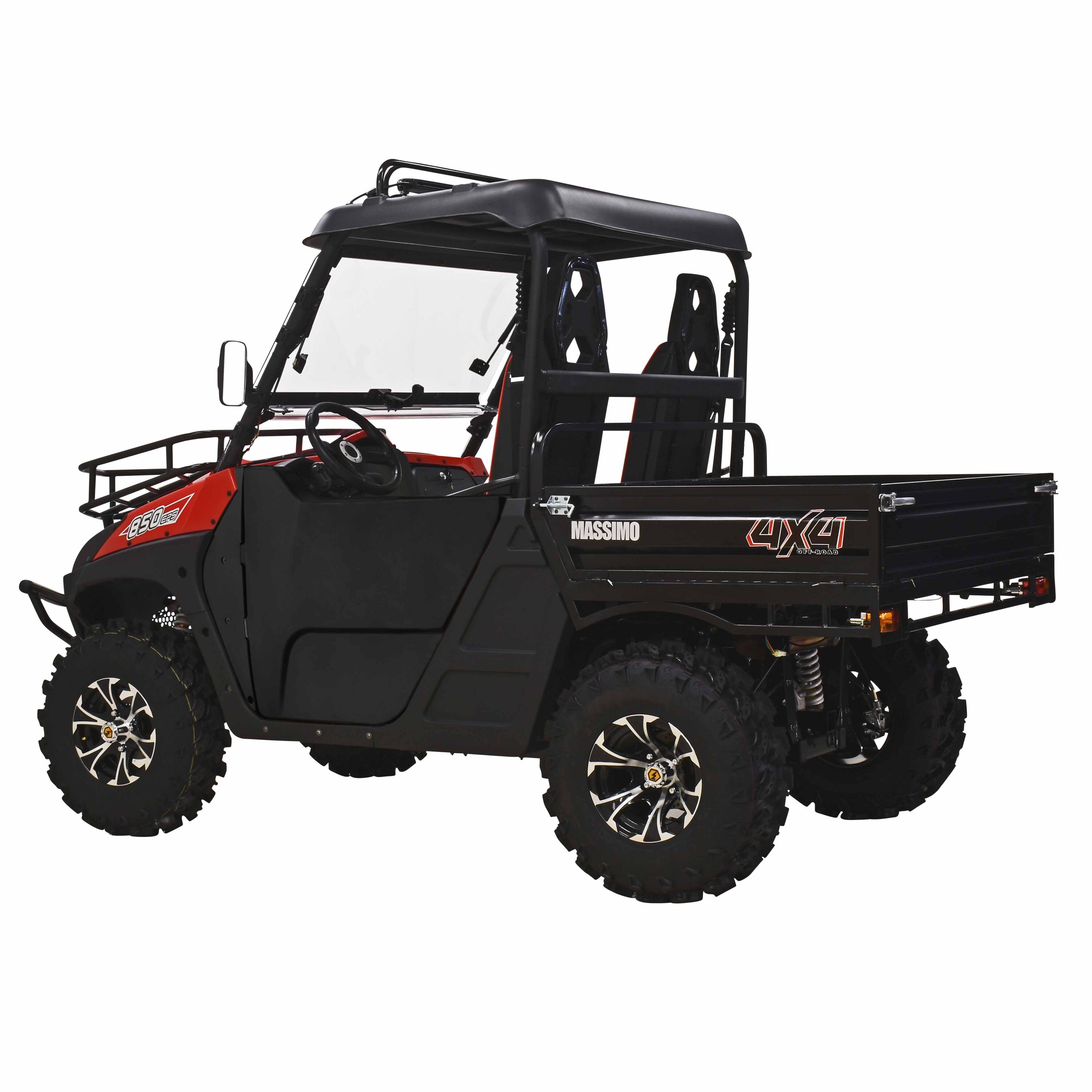 Massimo 800-cc 2 UTV 4WD, Gas, Red with Canopy in the UTVs & Golf Carts ...