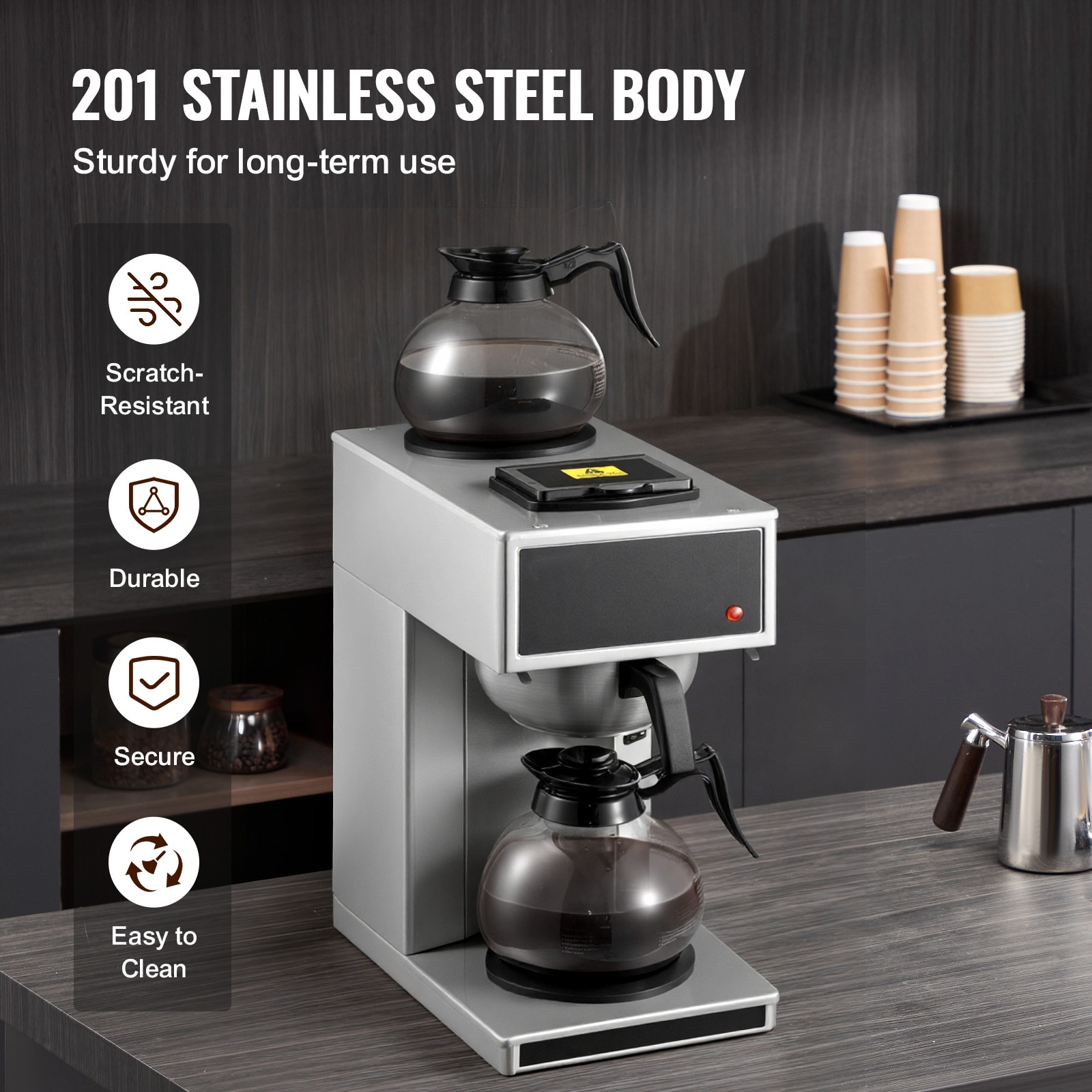 VEVOR SCBLHSYMSKFJ14813V1 Coffee-Makers - View #5
