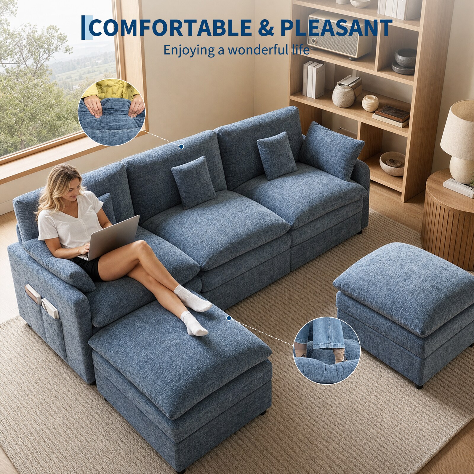 Garvee BLUE 2AKSPC9 Sofas-Loveseats - View #7