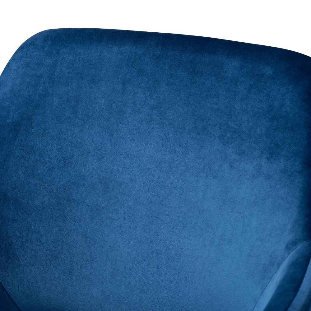 Freedom blue velvet online chair