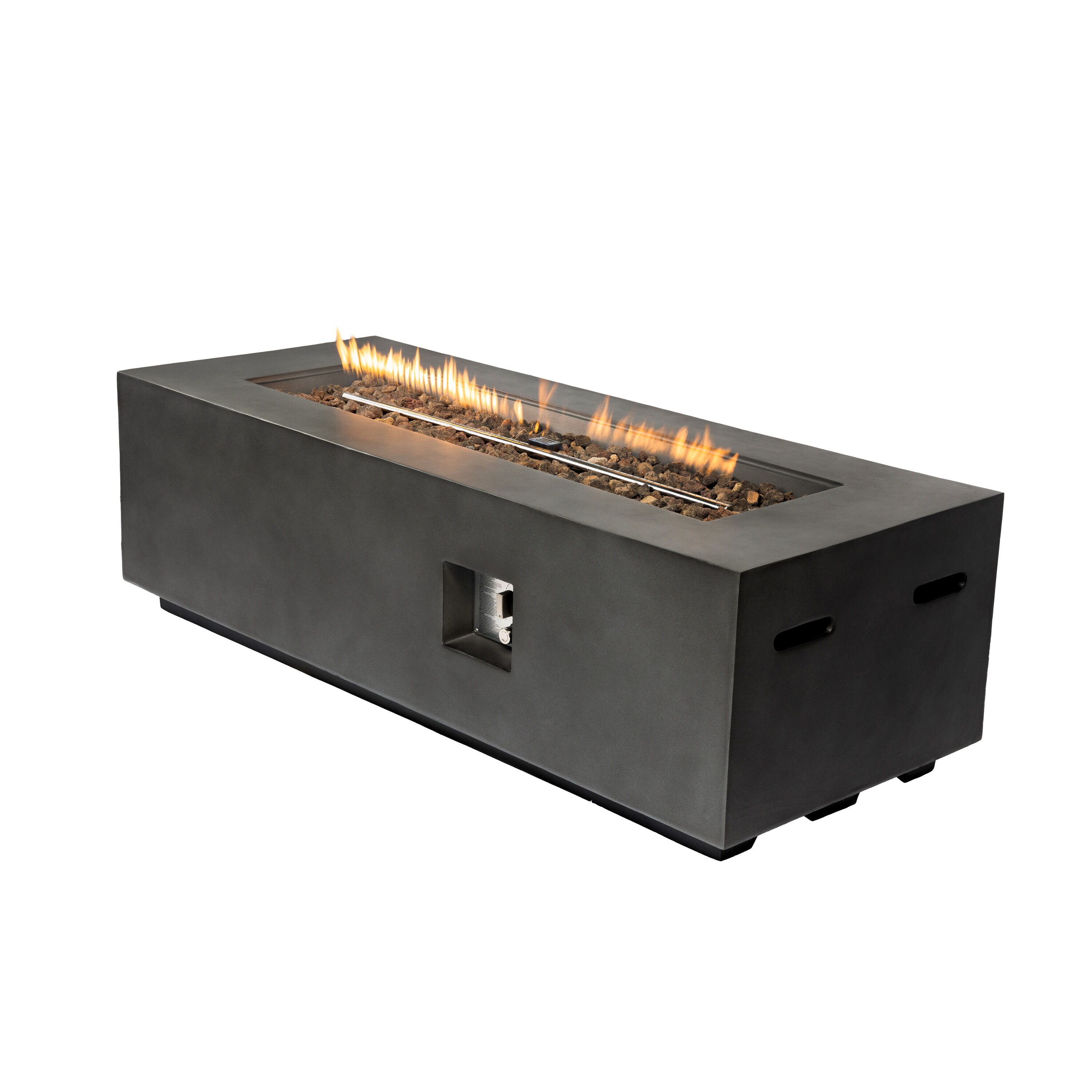 Clihome CL-CO33627 24-in W 60000 Maximum BTUs Magnesium oxide Rectangle Liquid propane Fire pit