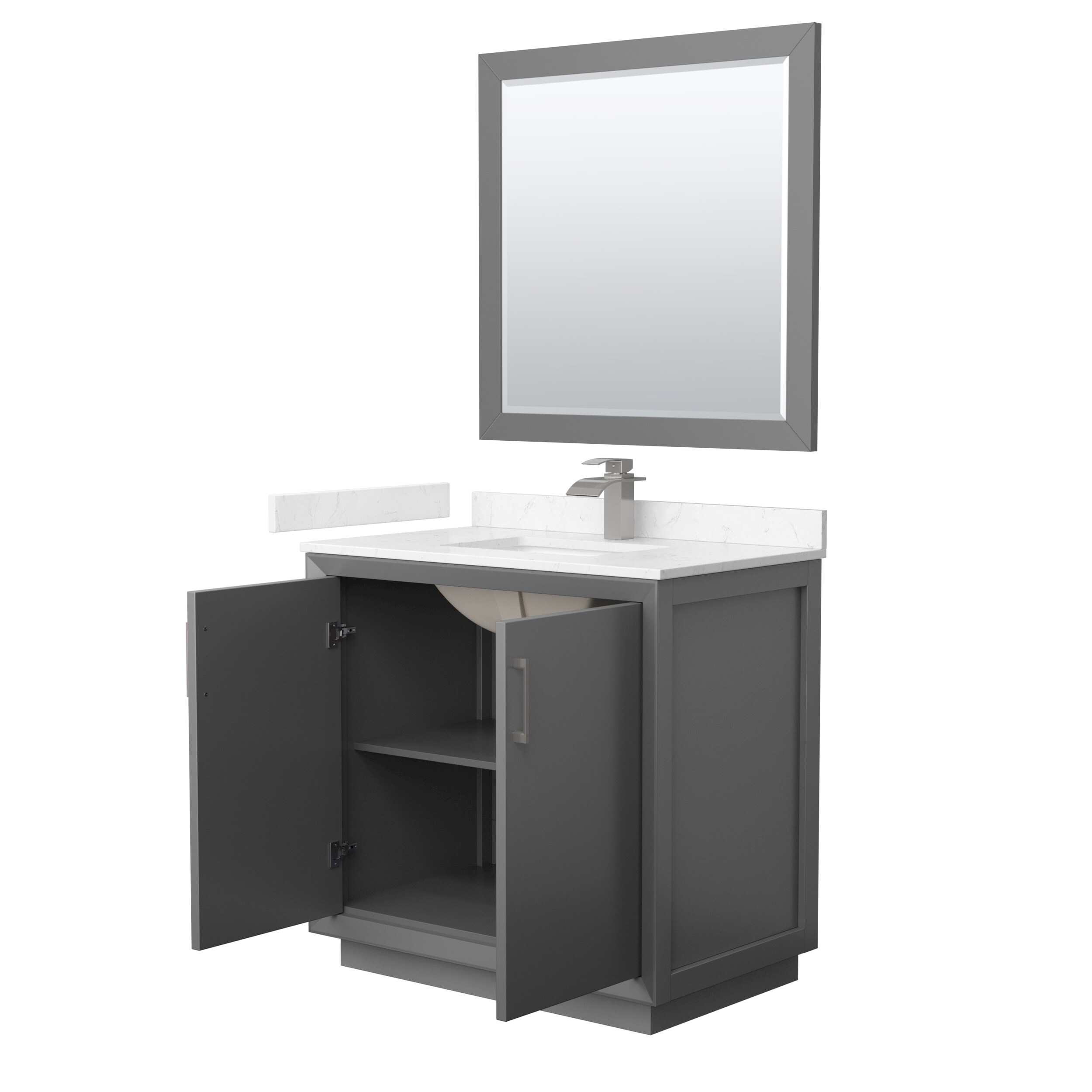 Wyndham Collection WCF414136SKGC2UNSM34 Bath-Vanity-Combo - View #2