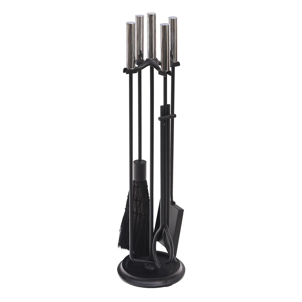 Minuteman International WR-48CH 5 -Piece Iron Fireplace Tool Set