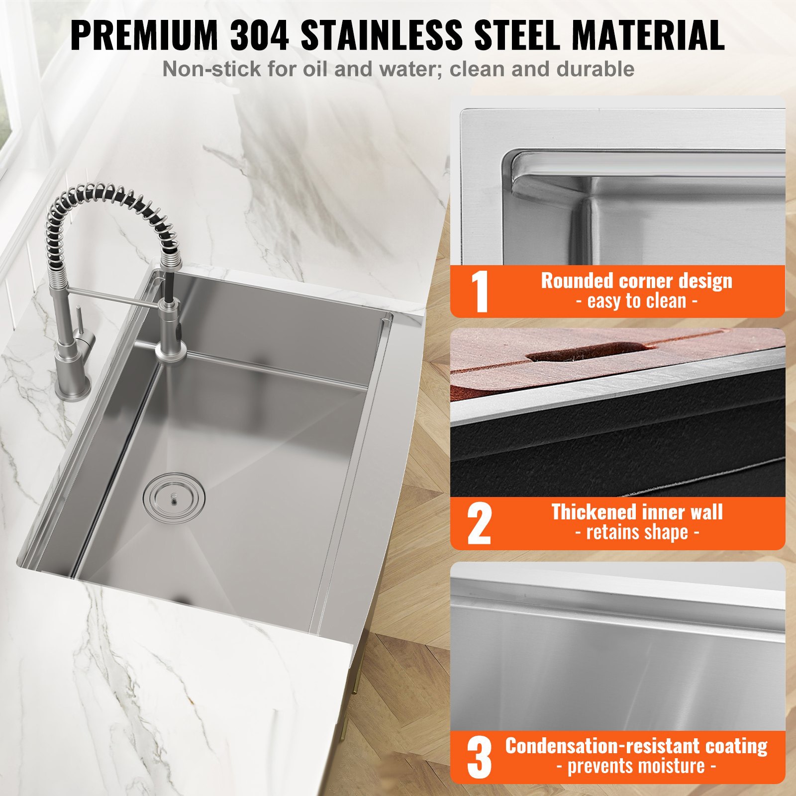 Mecale YAS-QZO8X8 Kitchen-Sinks - View #6