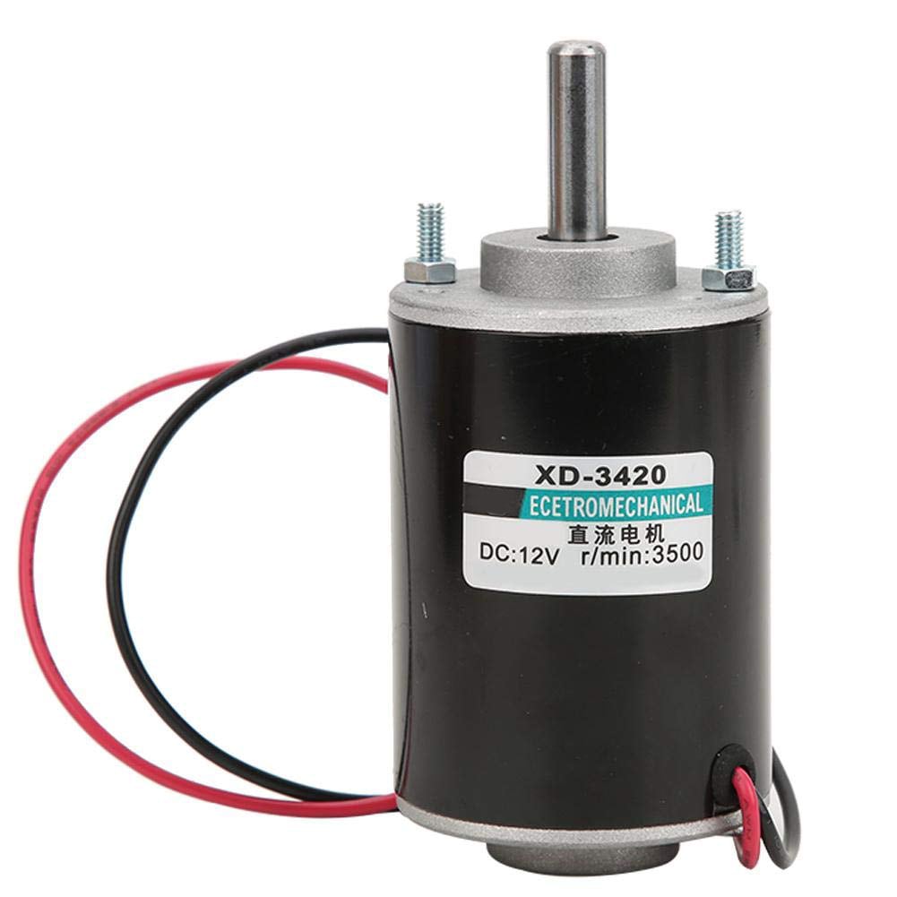 Etokfoks  12V 30W Permanent Magnet High Speed Motor Metal Motor High Torque Ball Bearing Low Noise for Cutting Bench