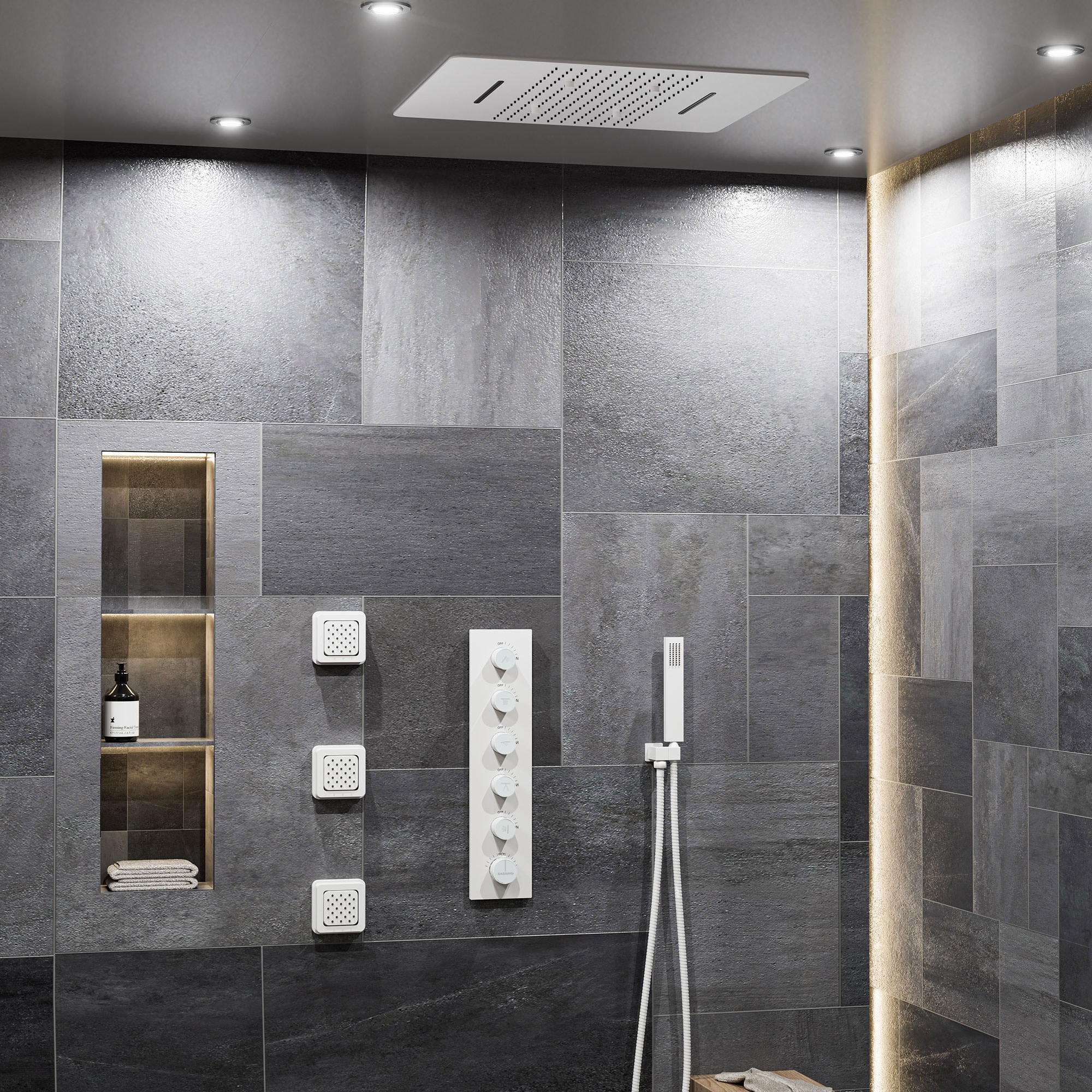CASAINC KCHS0002-MW Showerhead-Bar-Panels - View #3
