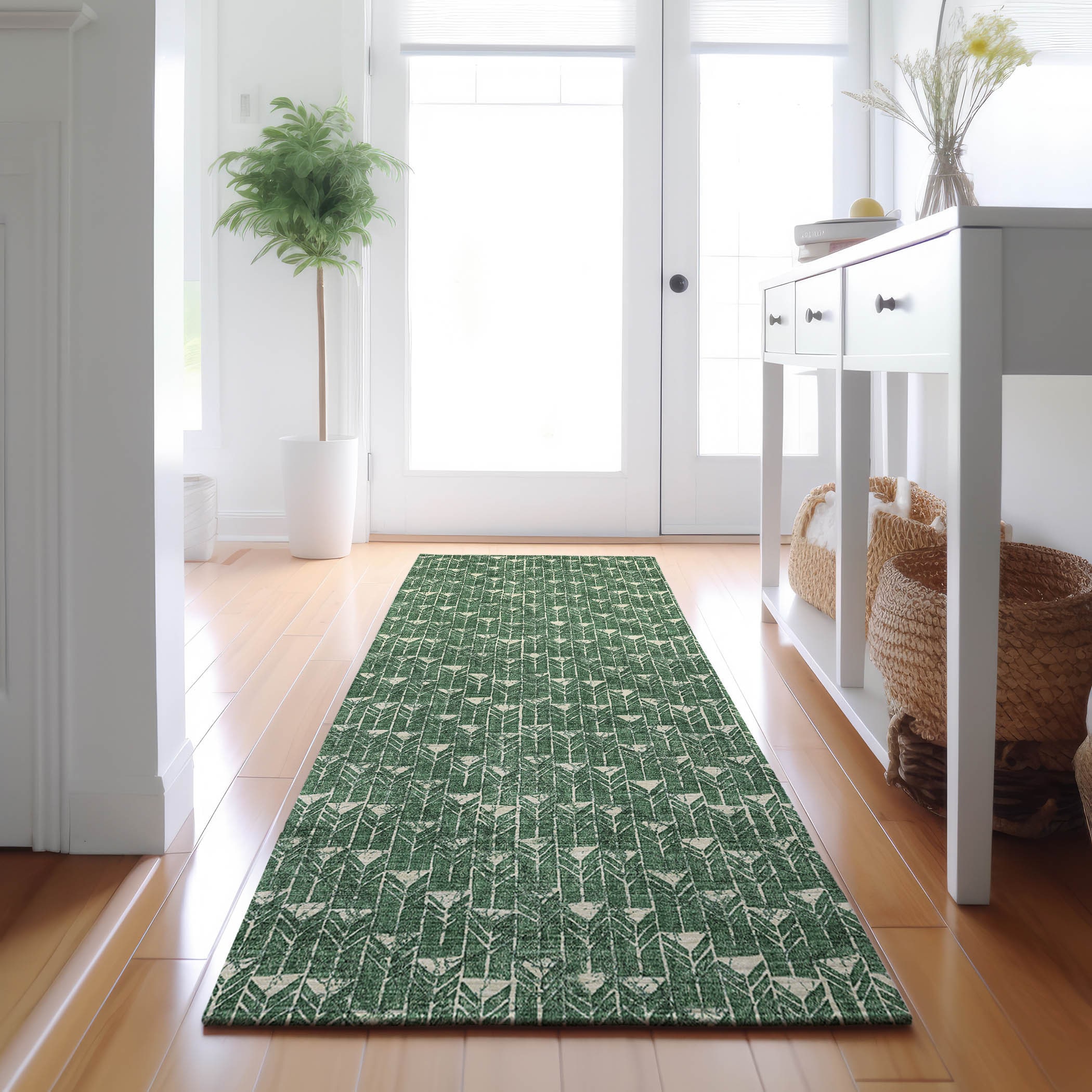 Addison Rugs AMF552BL20X30 Mayfield AMF552BL 2 x 3 (ft) Loomed Polyester Blush Rectangular Indoor Geometric Machine washable Area rug