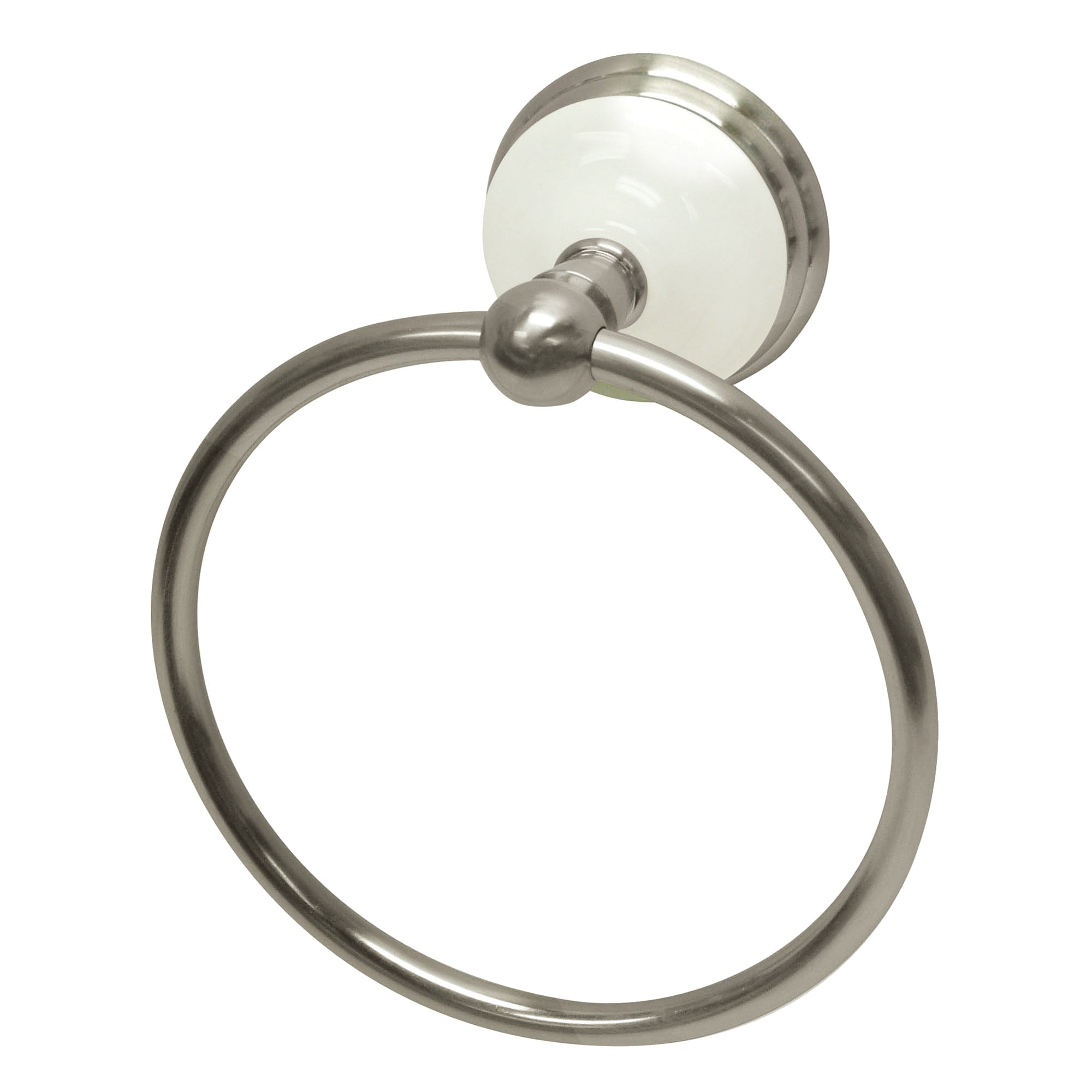 Kingston Brass WL11148 Restoration Brushed nickel Wall mount Single Towel Ring