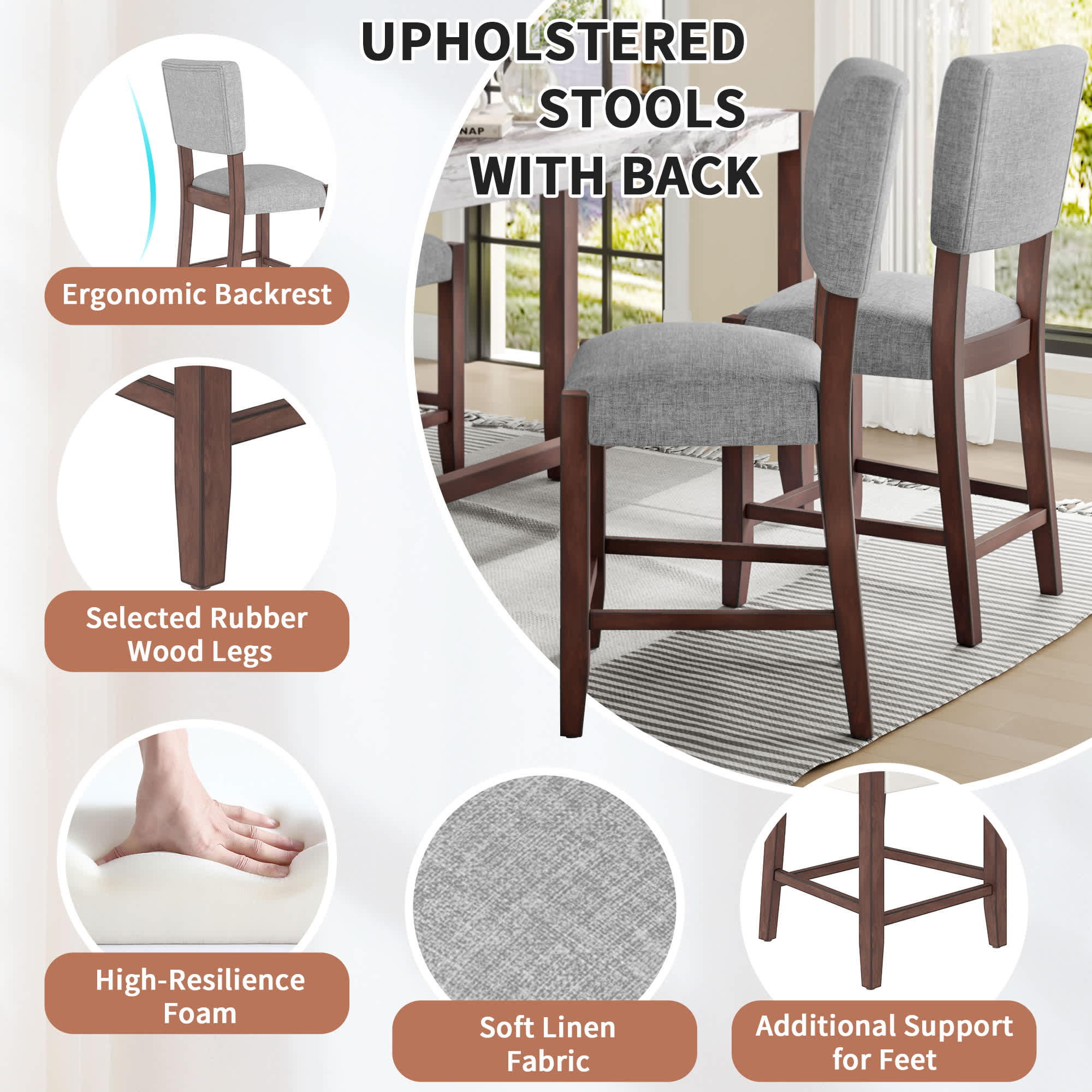 Vynxaria LEXY0172-DJCY-2GRB Dining-Chairs - View #5