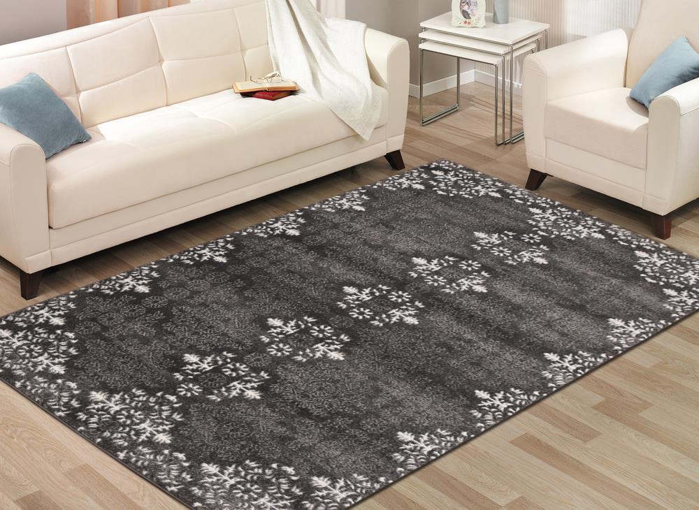 MSRUGS ZARA-600-GRY-DGR-35 Zara 3 X 5 (ft) Grey Indoor Abstract Mid-century Modern Area Rug