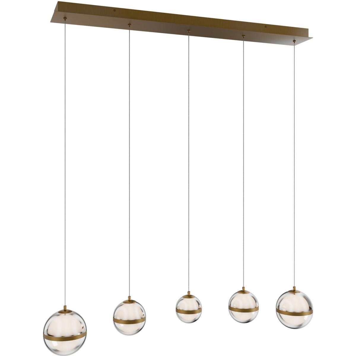 WAC Lighting 2845588 PD-77505L-AB Cyllindra Chandelier Aged Brass