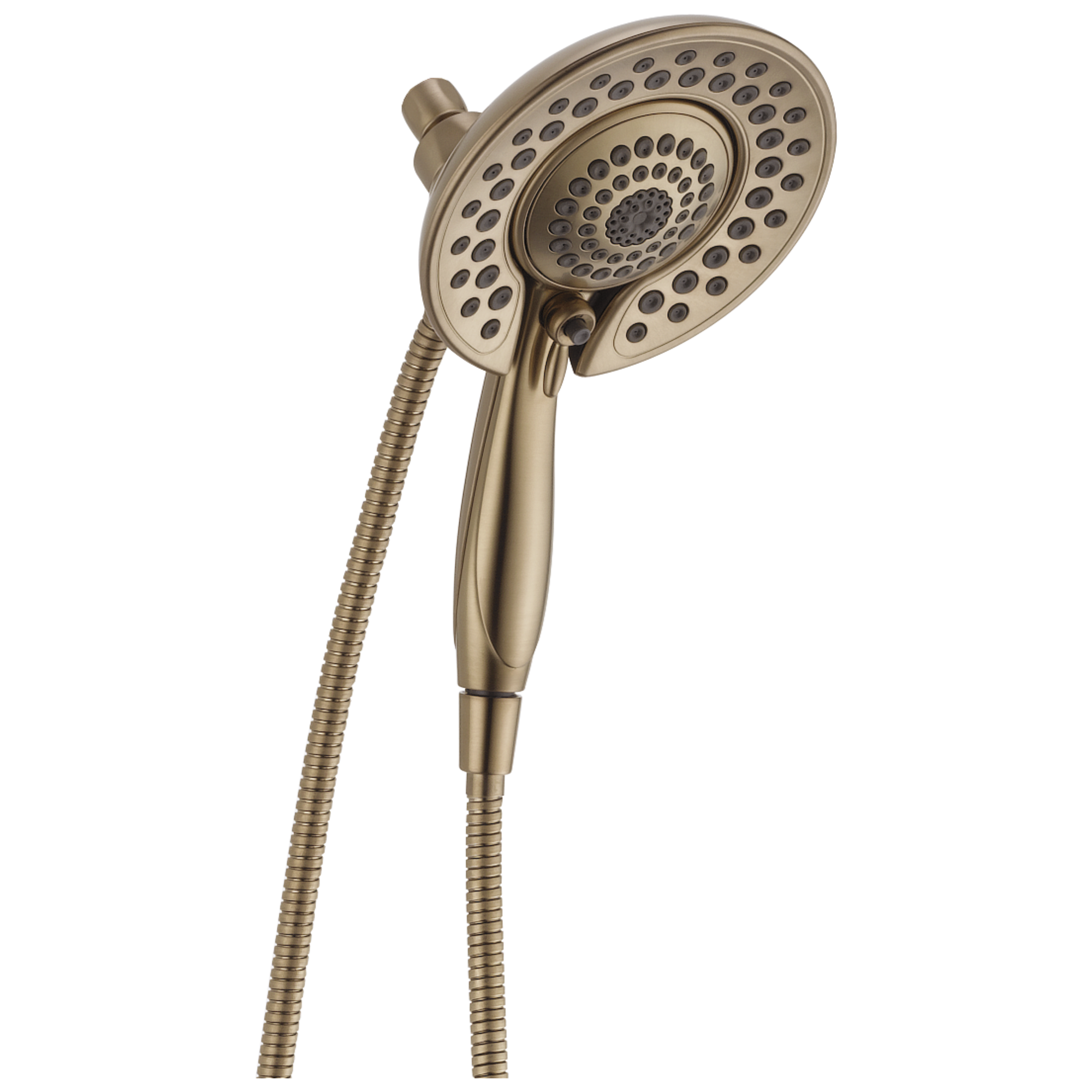 Delta 58569-CZ-PR-PK Universal Showering Components 5.0 -Spray Lumicoat Champagne Bronze 6.825-in Round Dual/Combo High Pressure Shower Head 1.75 GPM