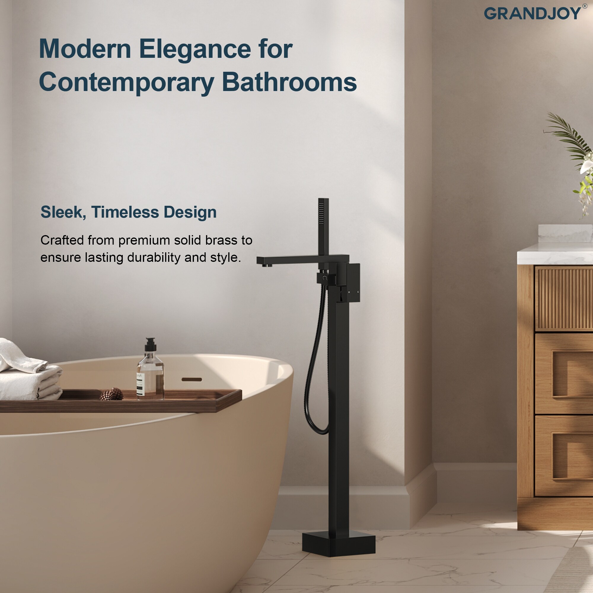 GRANDJOY SGF10GJ-94BL Roman-Tub-Faucets - View #6