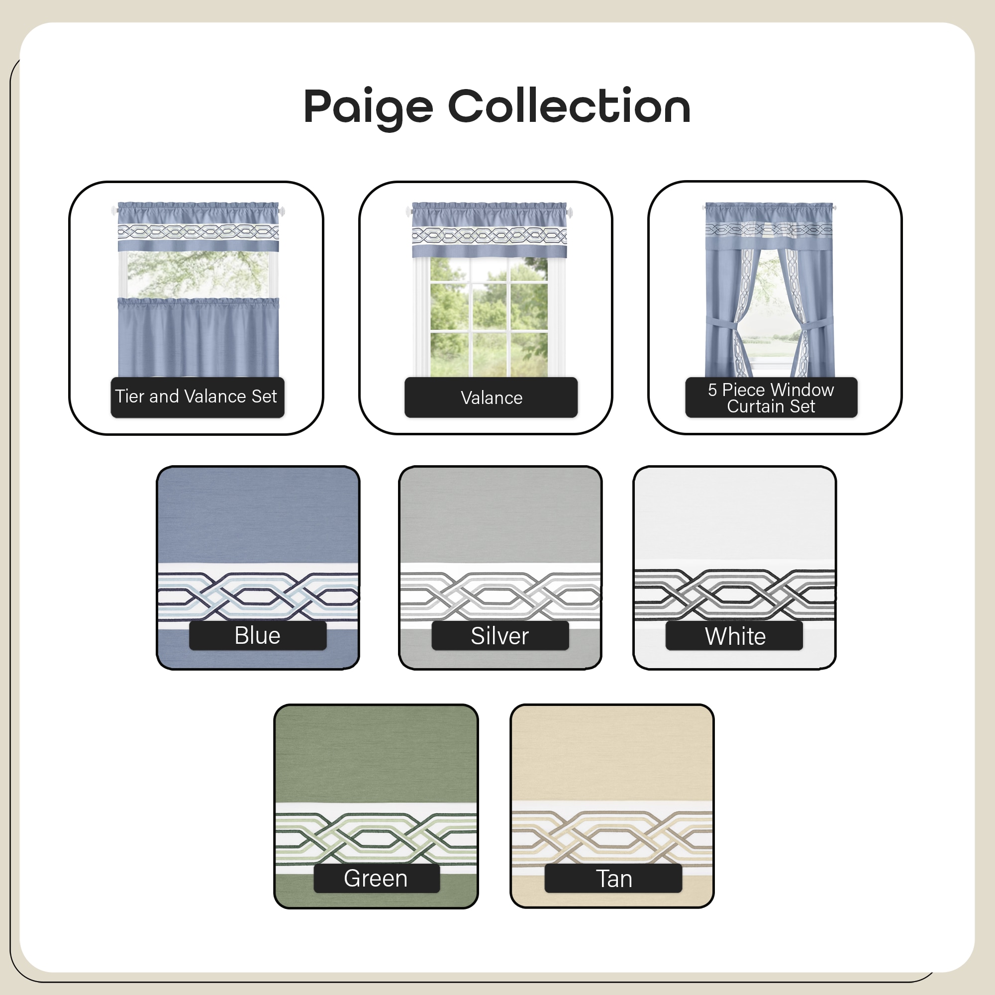 Achim PATV24BL12 valances - View #6