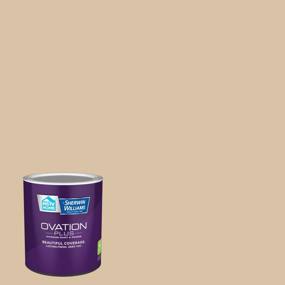 HGTV HOME by Sherwin-Williams 3002-10B-2557204 Ovation Plus Eggshell Wheat Toast 3002-10B Latex Interior Paint Paint + Primer ( 1-quart )