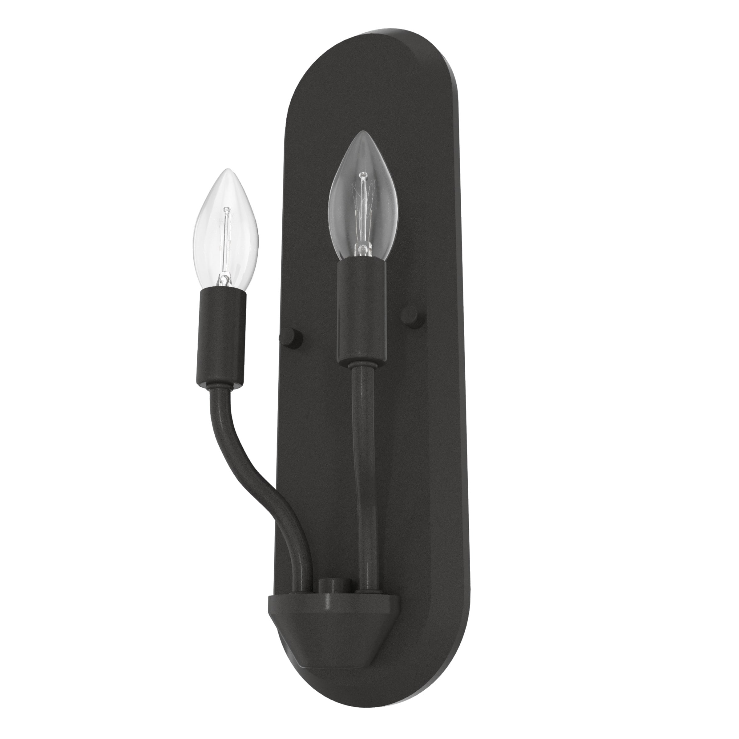 Hunter 19802 Merlin 3.5-in W 2 -Light Satin Bronze Industrial Wall Sconce