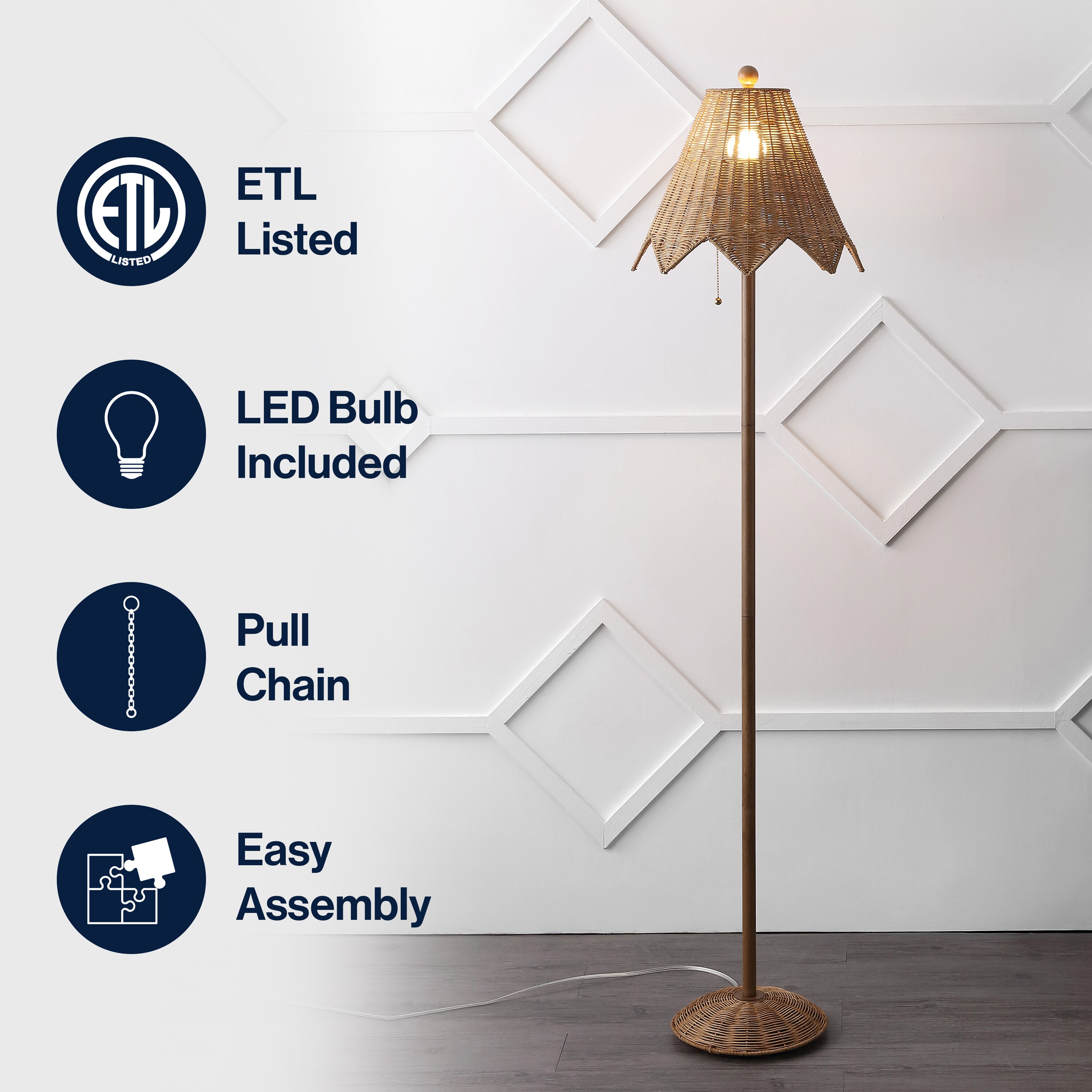 JONATHAN  Y JYL5501A floorlamps - View #3