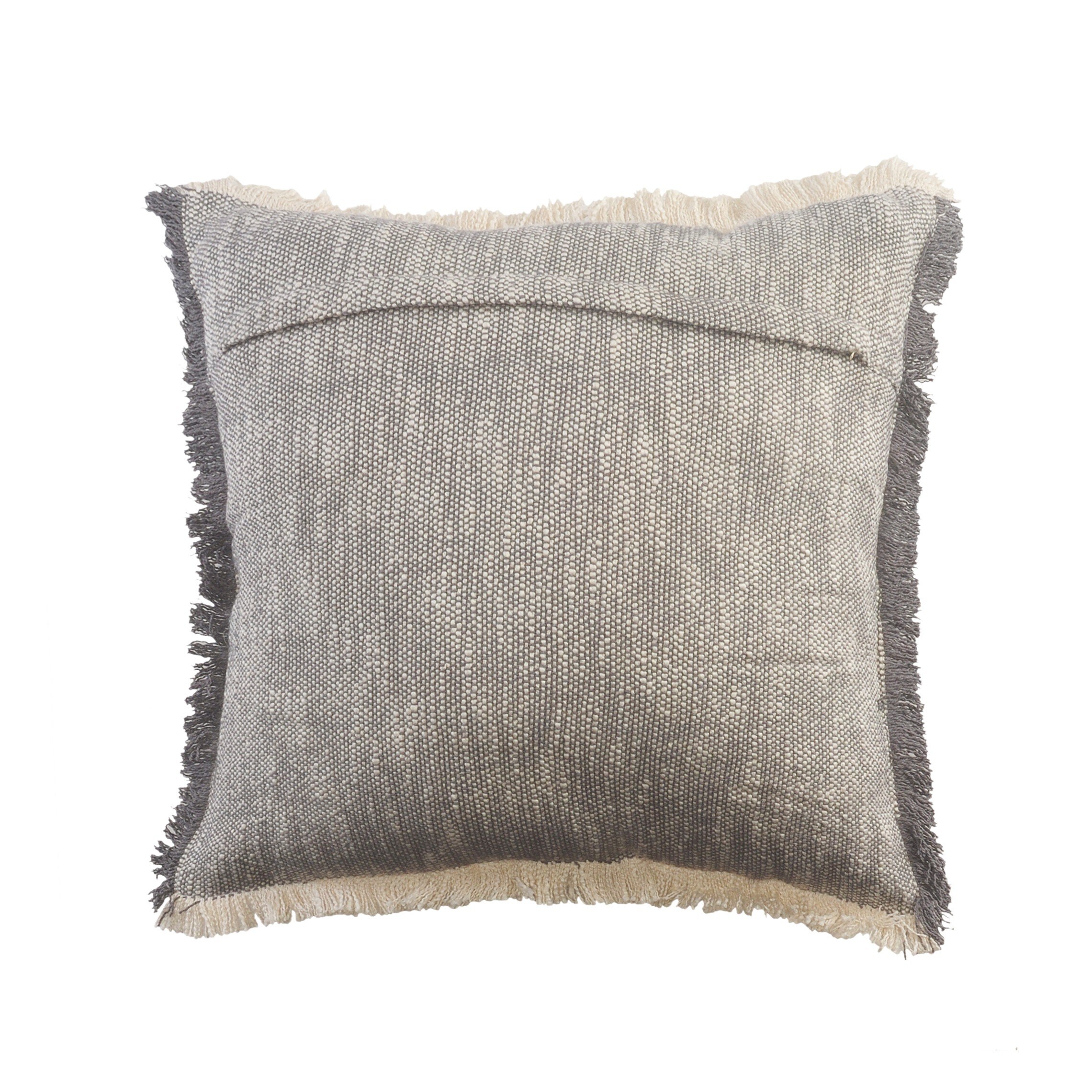 LR Home Aspen 20-in x 20-in Gray Cotton Indoor Decorative Pillow Polyester | PILLO07849MCH1818