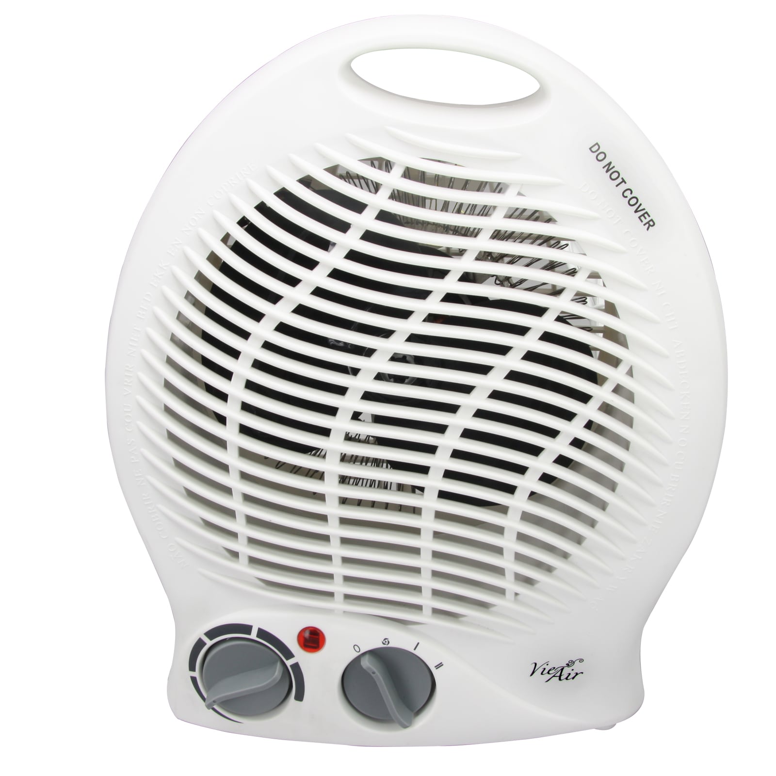 Vie Air Up to 1500-Watt Fan Compact Personal Indoor Electric Space ...