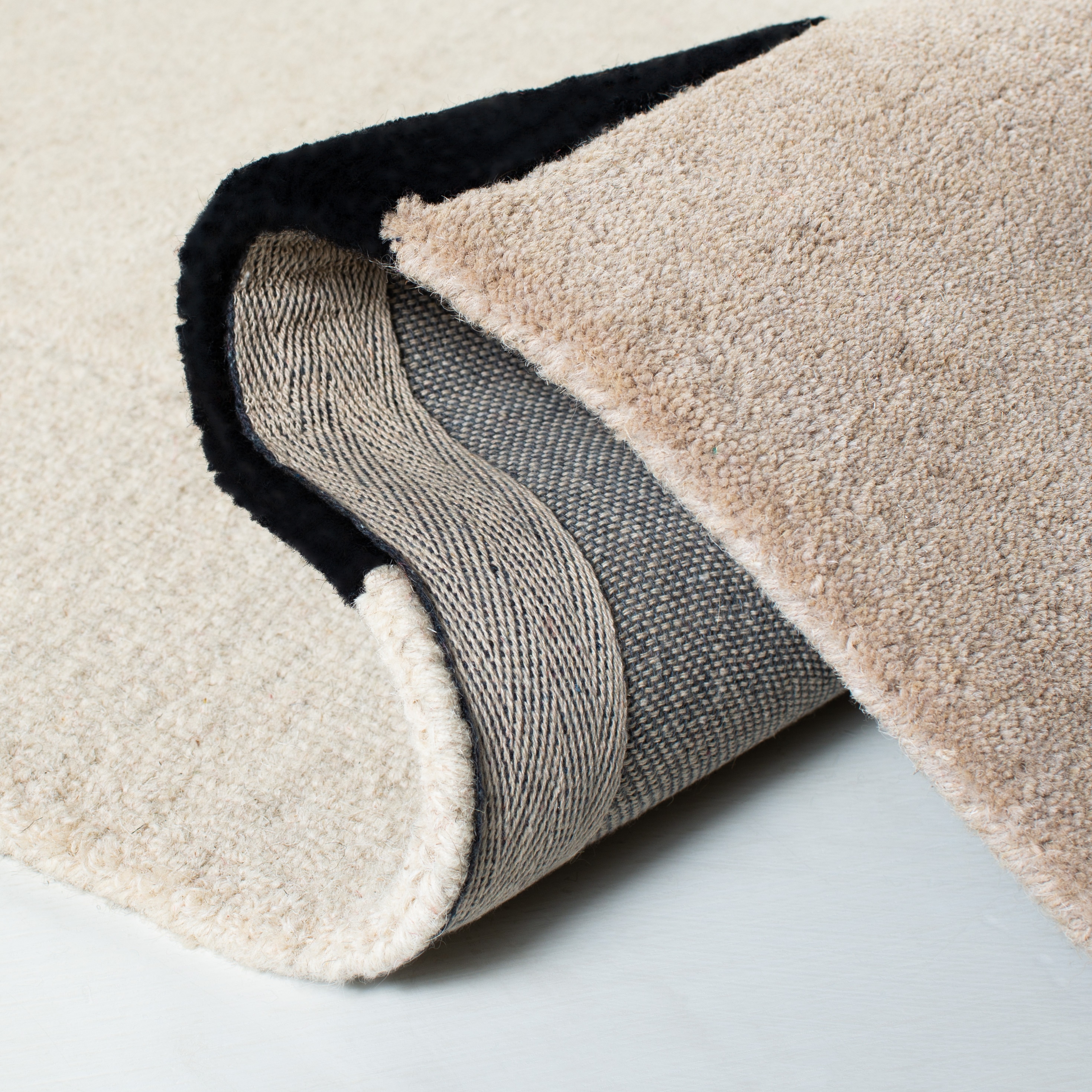 Handmade Tufted Wool Abstract Runner Rug, 2'6" x 14'
