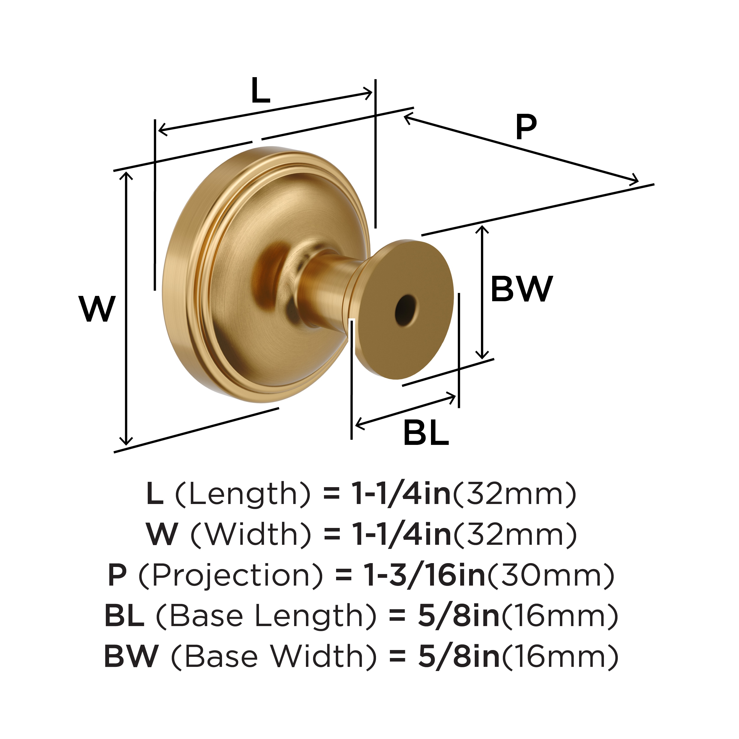 Amerock BP37720CZ Cabinet-Knobs - View #4