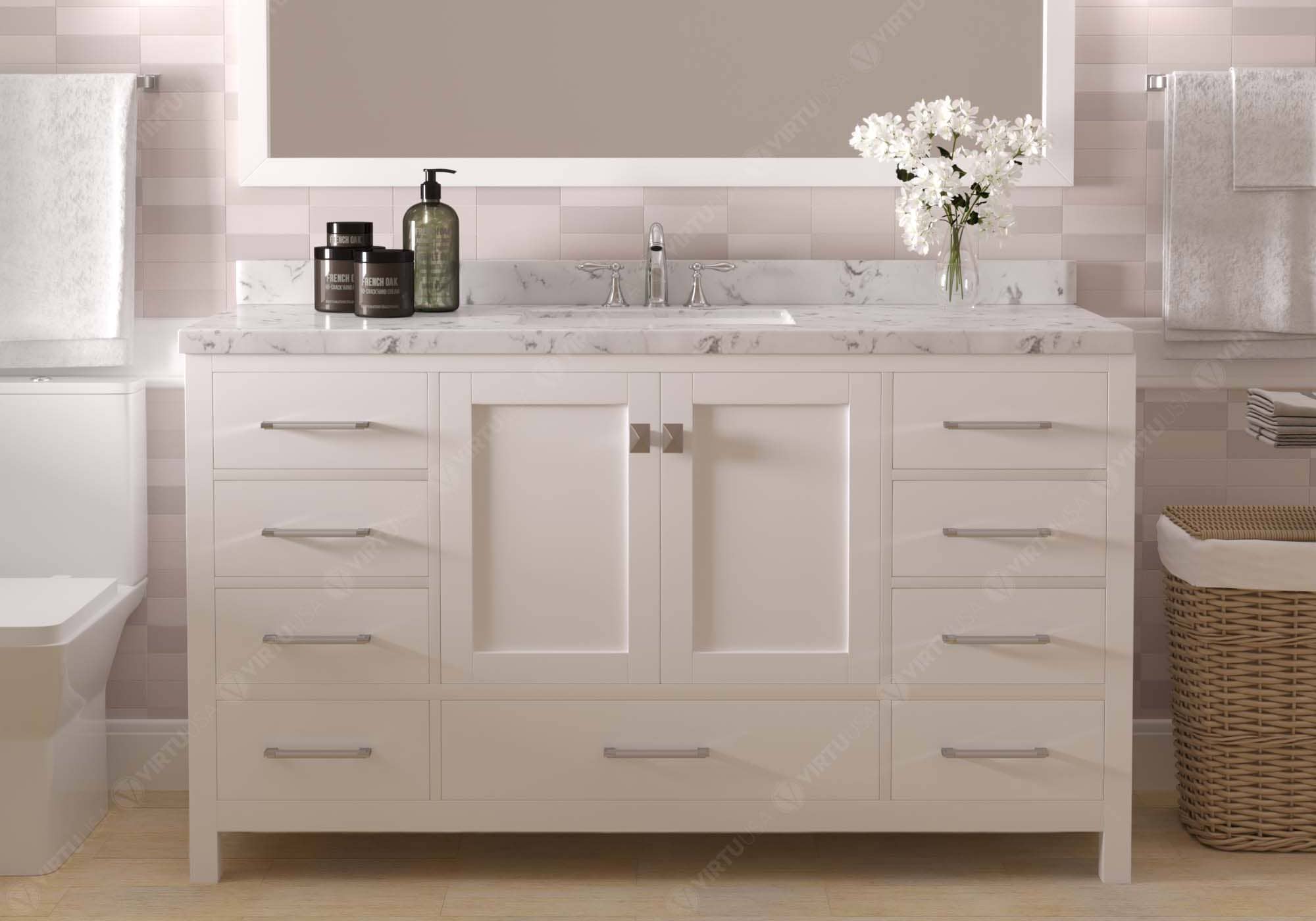 Virtu USA GS-50060-CMRO-WH-NM Bath-Vanity-Combo - View #2