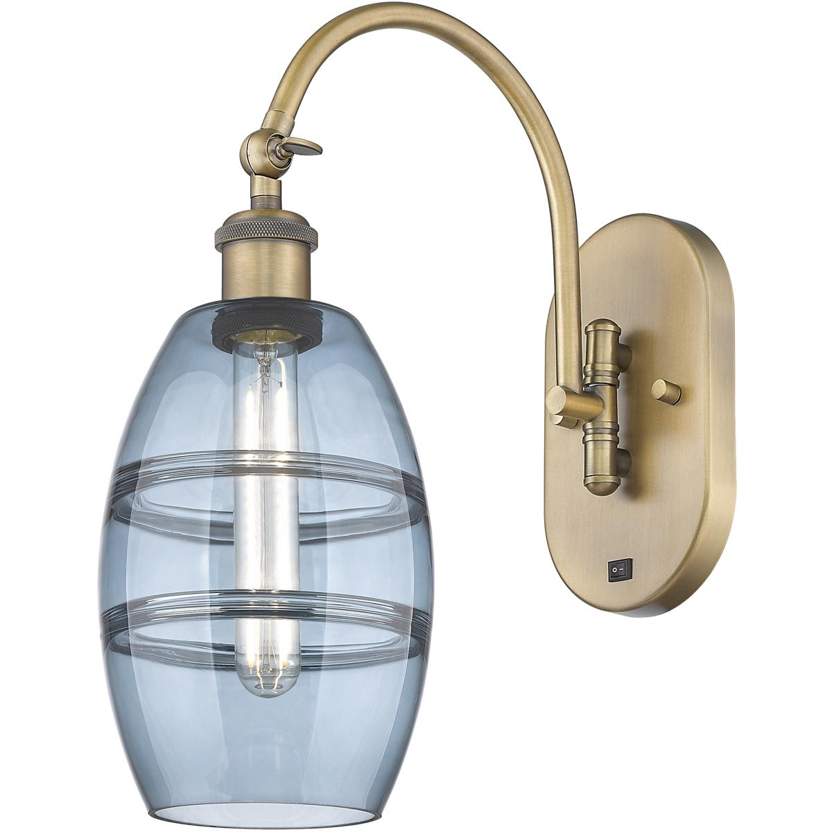 Innovations Lighting - 518-1W-BB-G557-6BL Ballston Vaz Wall Sconce Brushed Brass