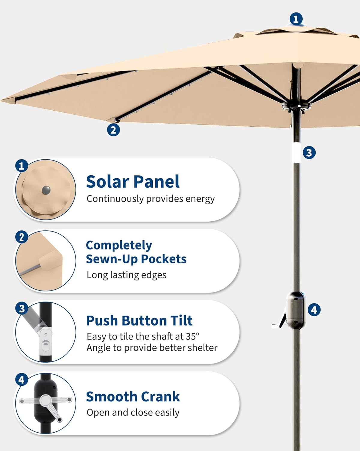 Qeetex PATIO-PPG6DYL Umbrellas-2 - View #6