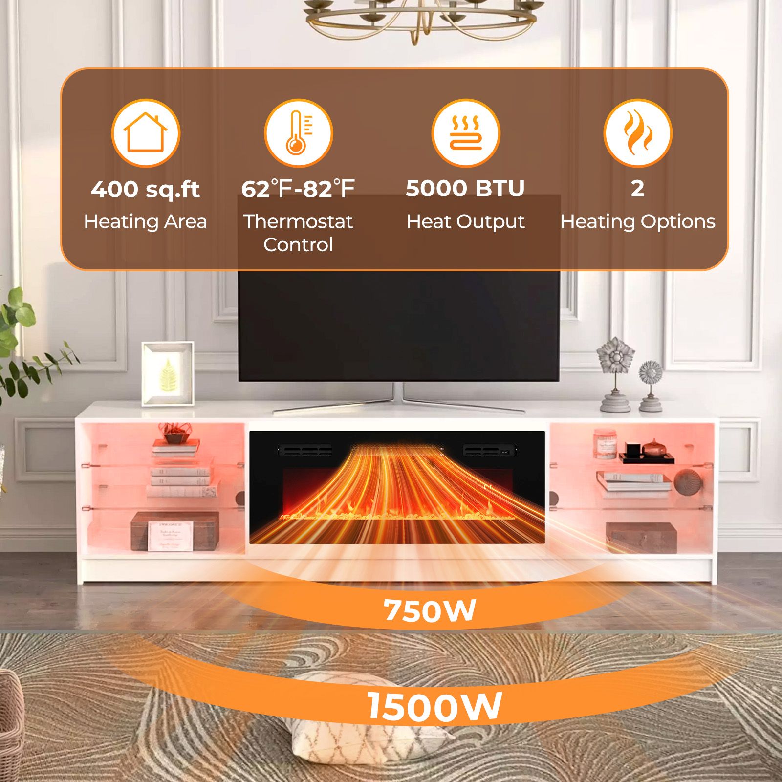 Slickblue D-CO-SU30801PF Electric-Fireplace-Fireboxes - View #6