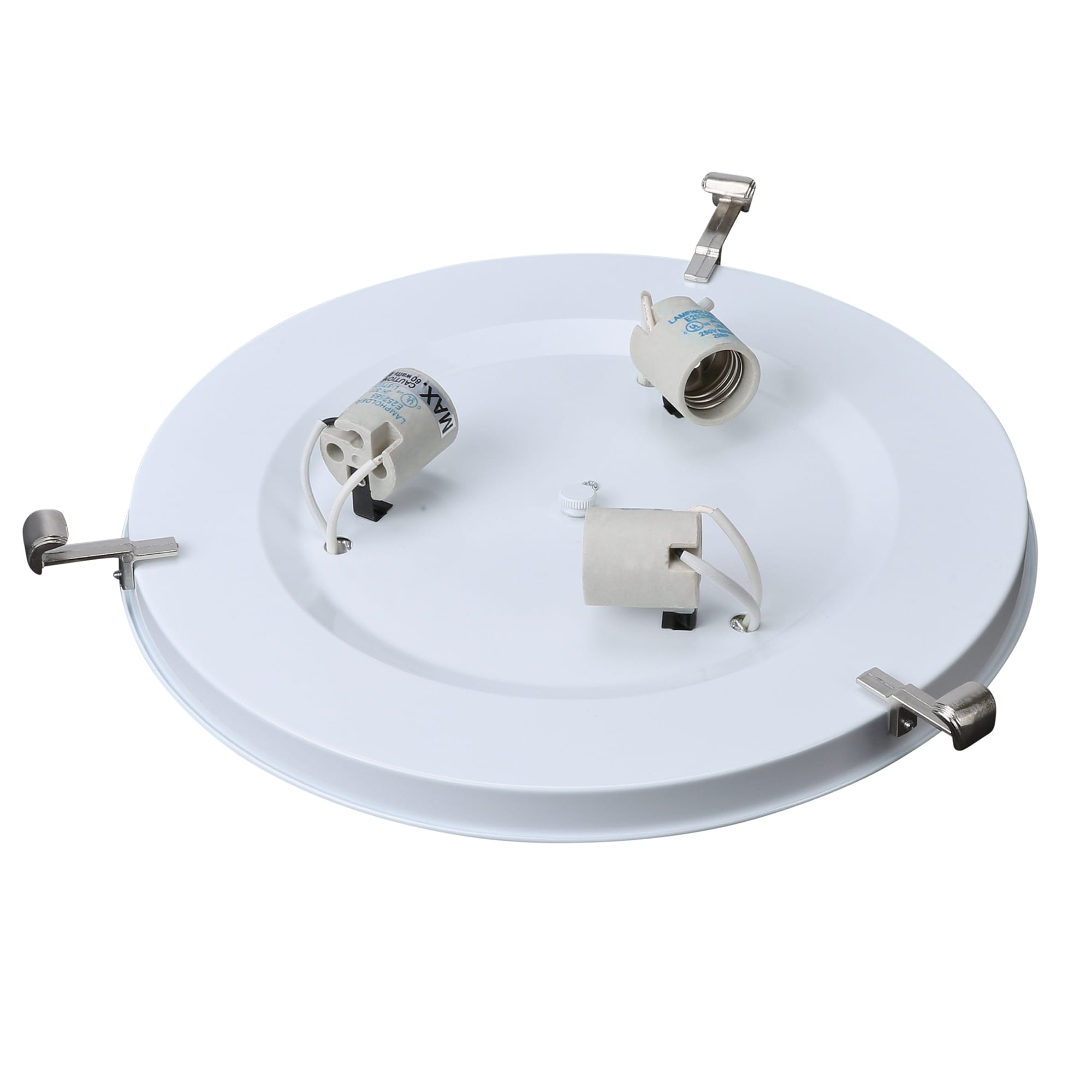 Elegant Transitional 16'' Brushed Nickel & Glass Ceiling Flush Mount