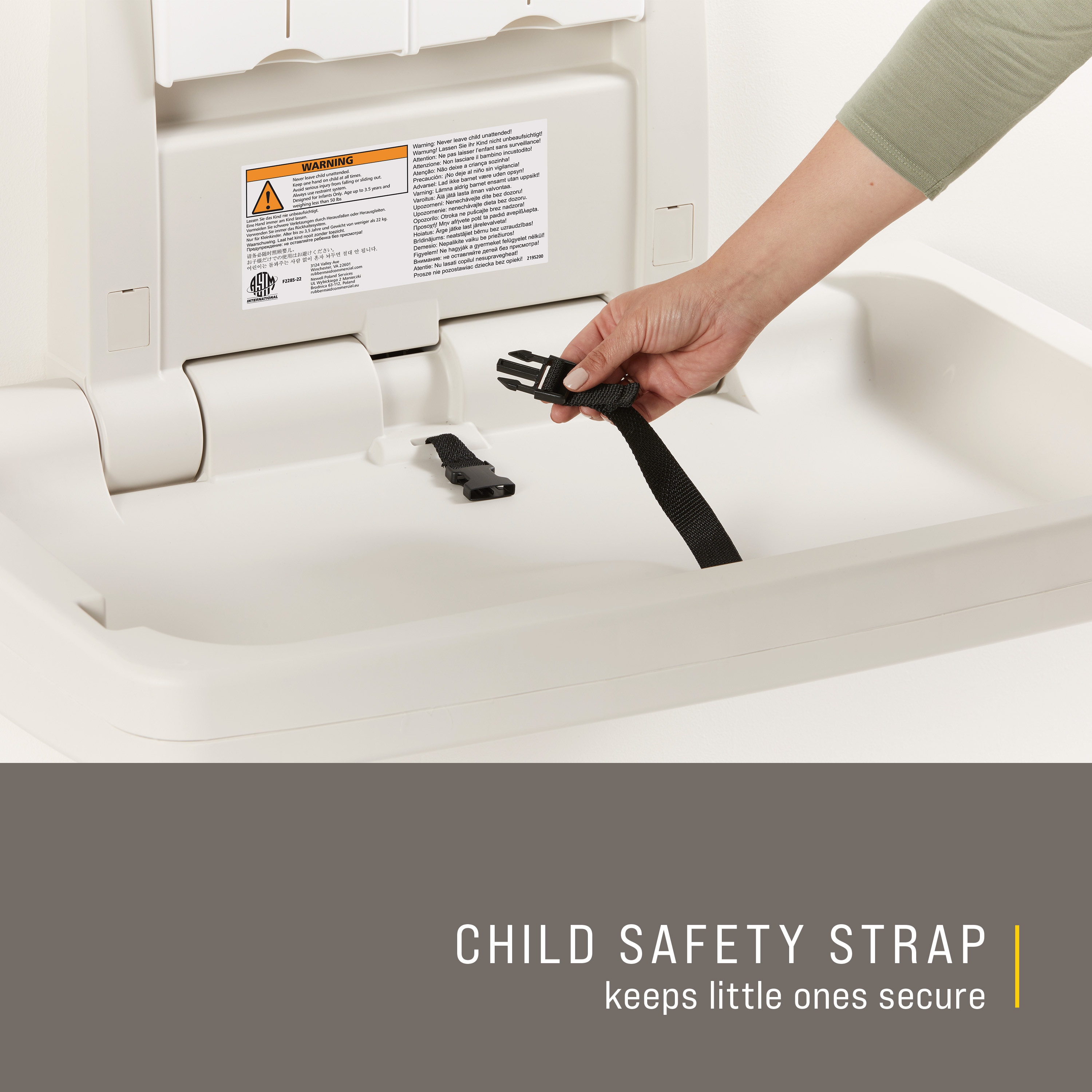 Rubbermaid Commercial Products FG781888LPLAT Baby-Changing-Stations - View #6