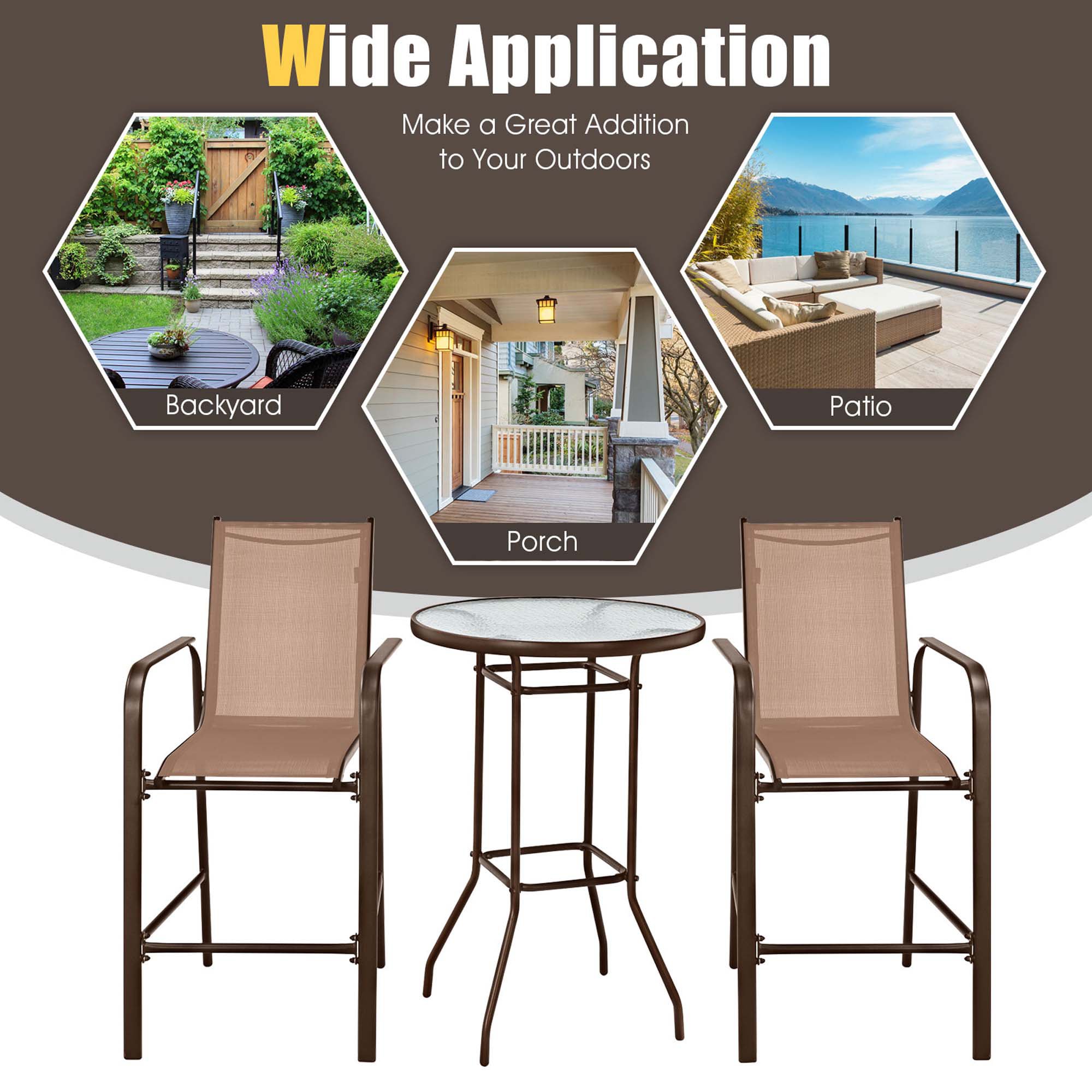 Costway LWS00086 Patio-Bars - View #5