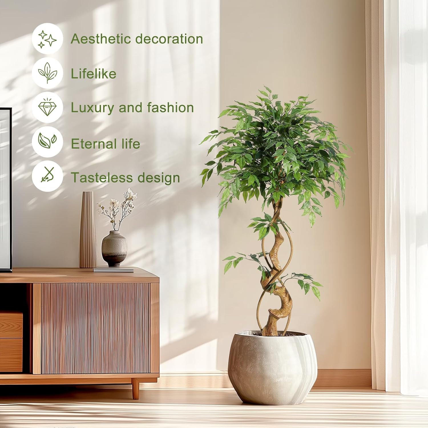 WhizMax LHFLS-PHK-33CBHMWR Artificial-Plants-Trees - View #5